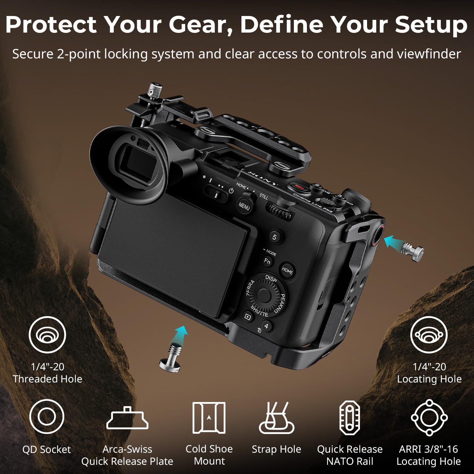 smallrig-5589-hawklock-qr-kamerak-fig-set-f-r-sony-fx2-mit-top-griff image 2
