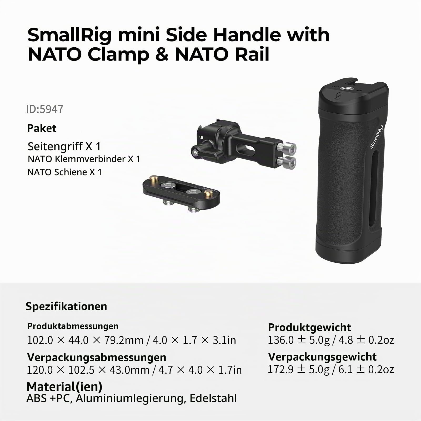 smallrig-5947-mini-seitengriff-mit-nato-klemme-h-henverstellbar image 8