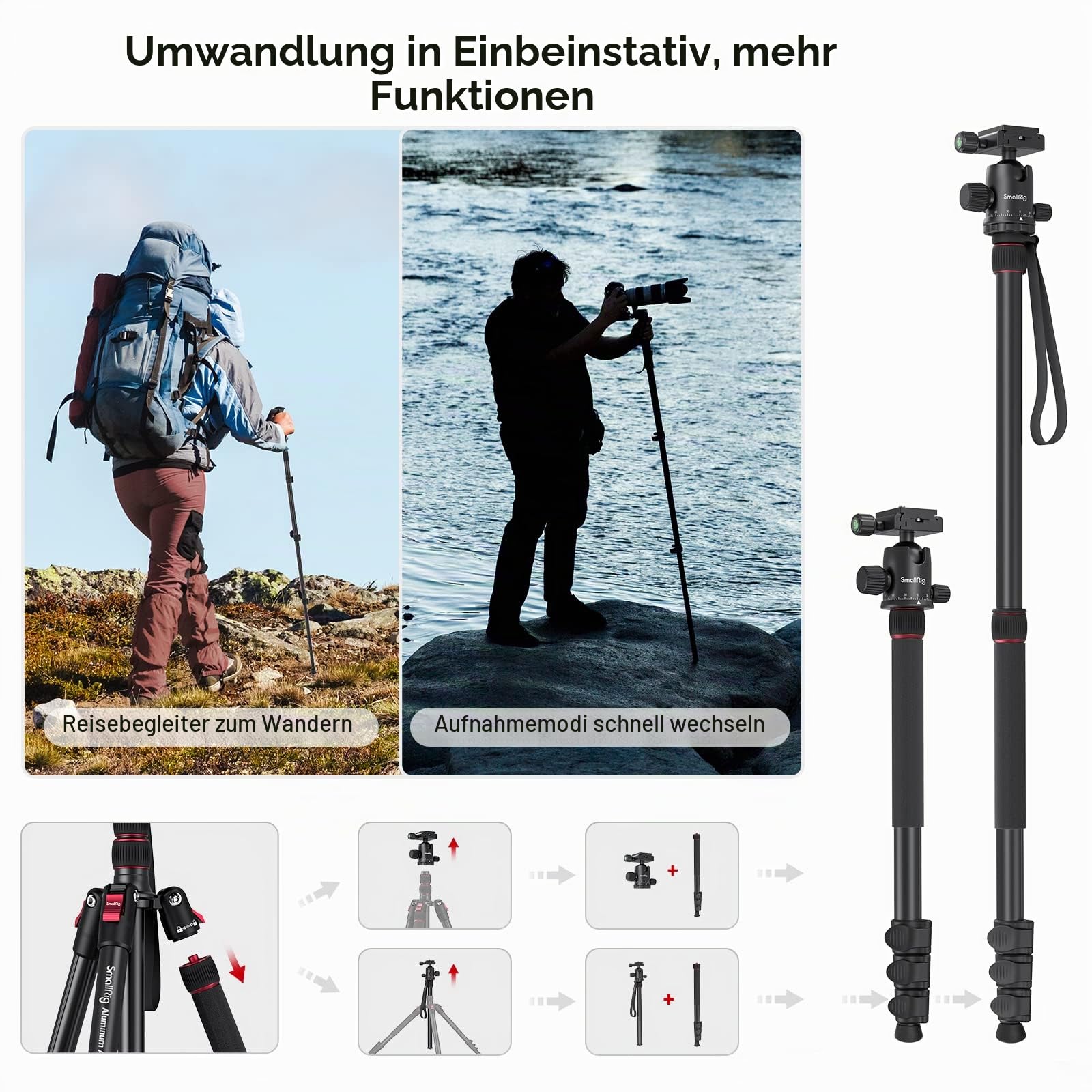 smallrig-3474c-stativ-einbeinstativ-200cm-mit-36mm-panorama-kugelkopf-15kg-tragk image 6