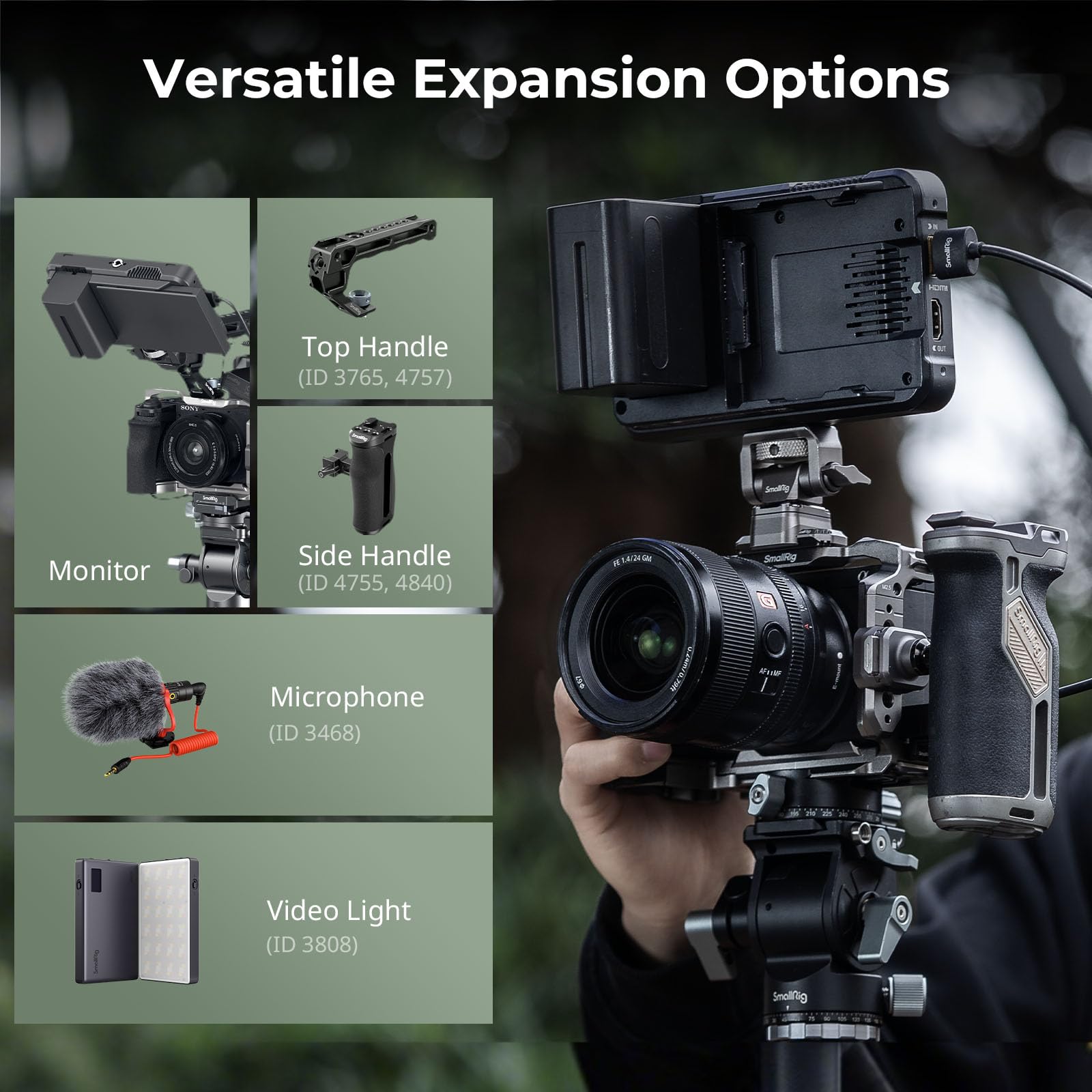 smallrig-5060-hawklock-quick-release-cage-kit-f-r-sony-alpha-6700-mit-arca-platt image 6
