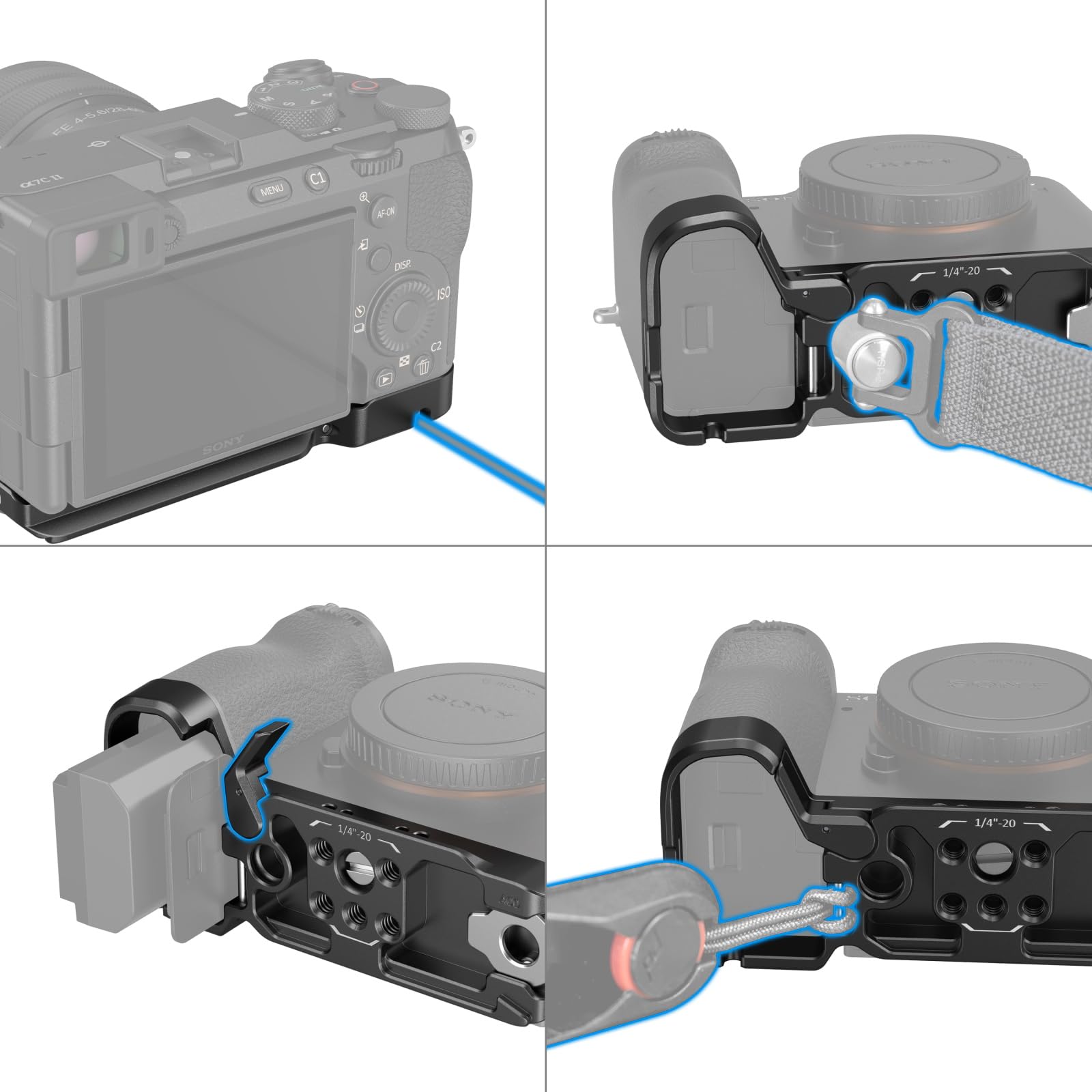 smallrig-4438-grundplatte-f-r-sony-a7c-ii-a7cr-mit-arca-platte image 4
