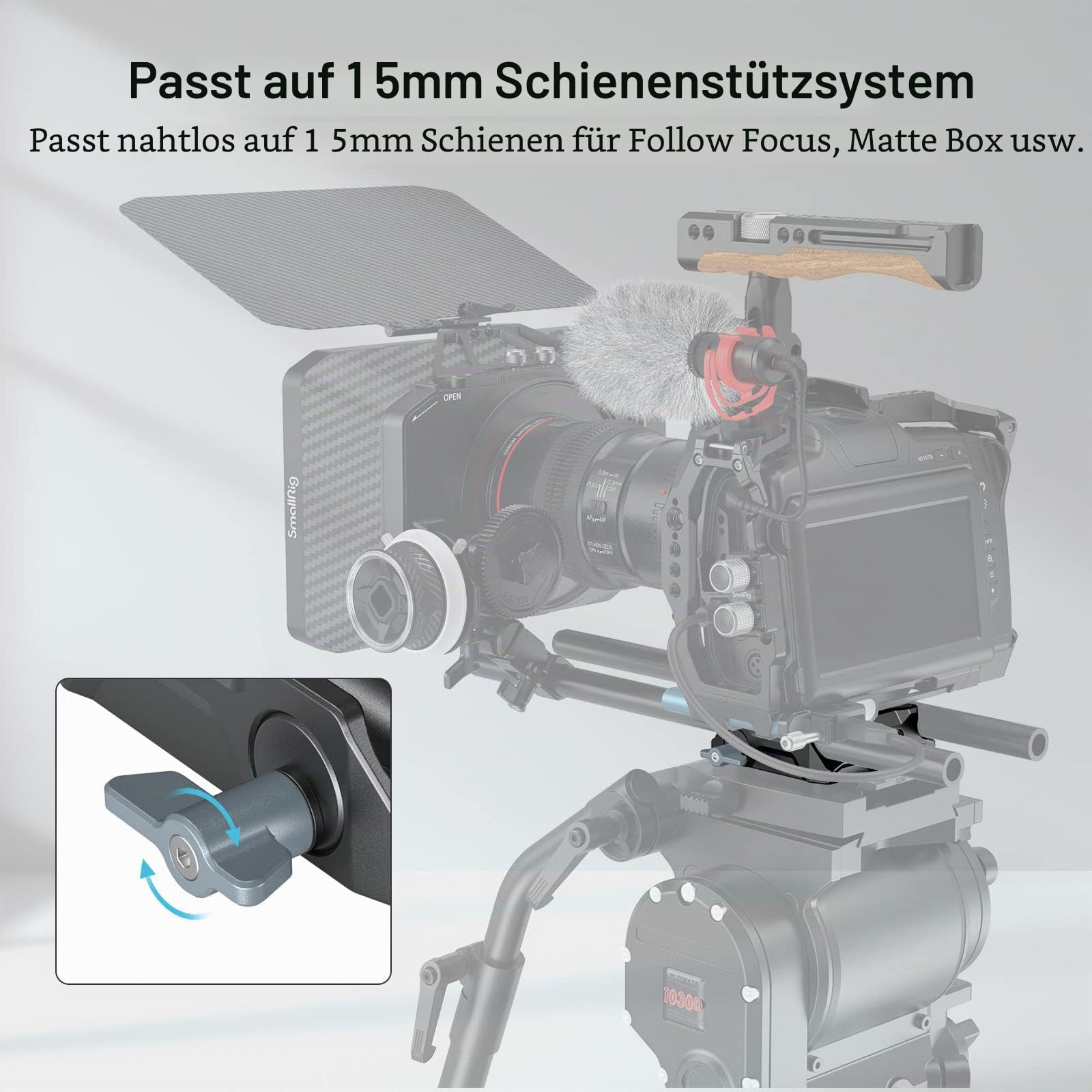 smallrig-3357-universal-lws-baseplate-mit-dual-15mm-rod-aufnahme image 4