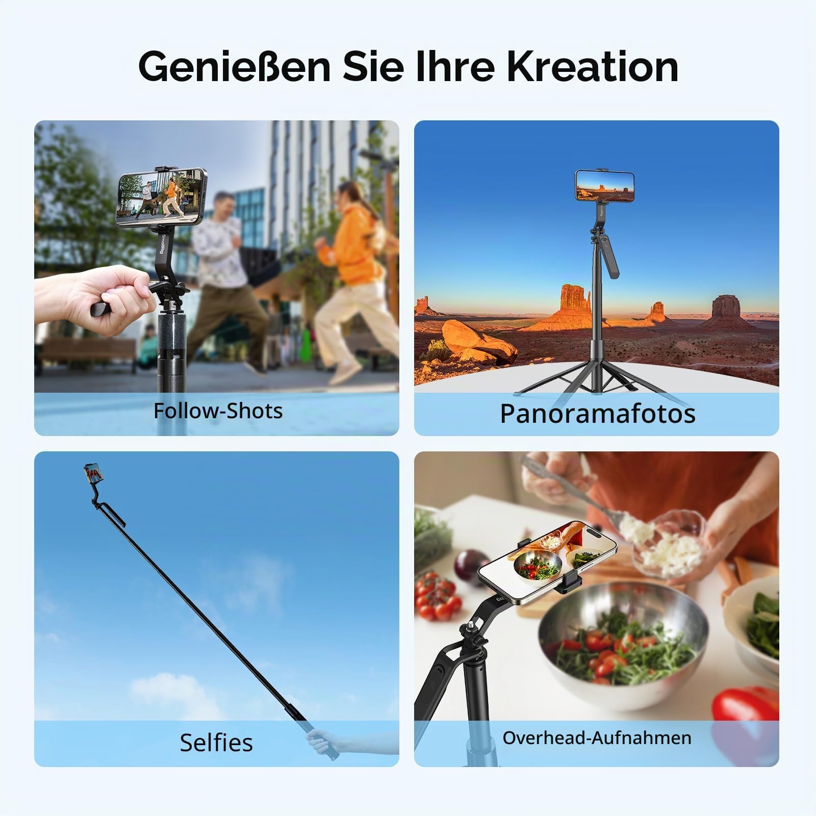 smallrig-4668-pt60-telefonstativ-185-cm-mit-bodennagel-selfie-stick-fernbedienun image 5