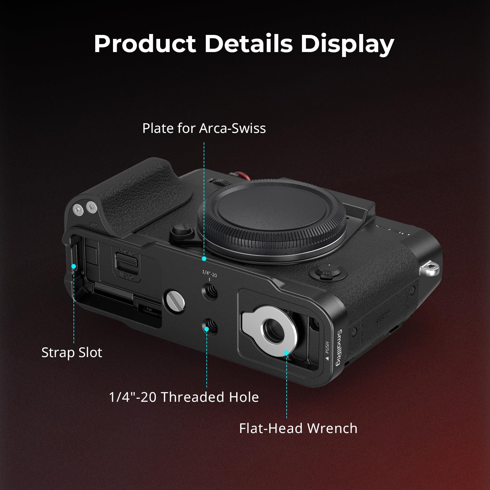 smallrig-5663-l-griff-silikon-schwarz-f-r-fujifilm-x-t30-iii-ii-x-t30 image 7