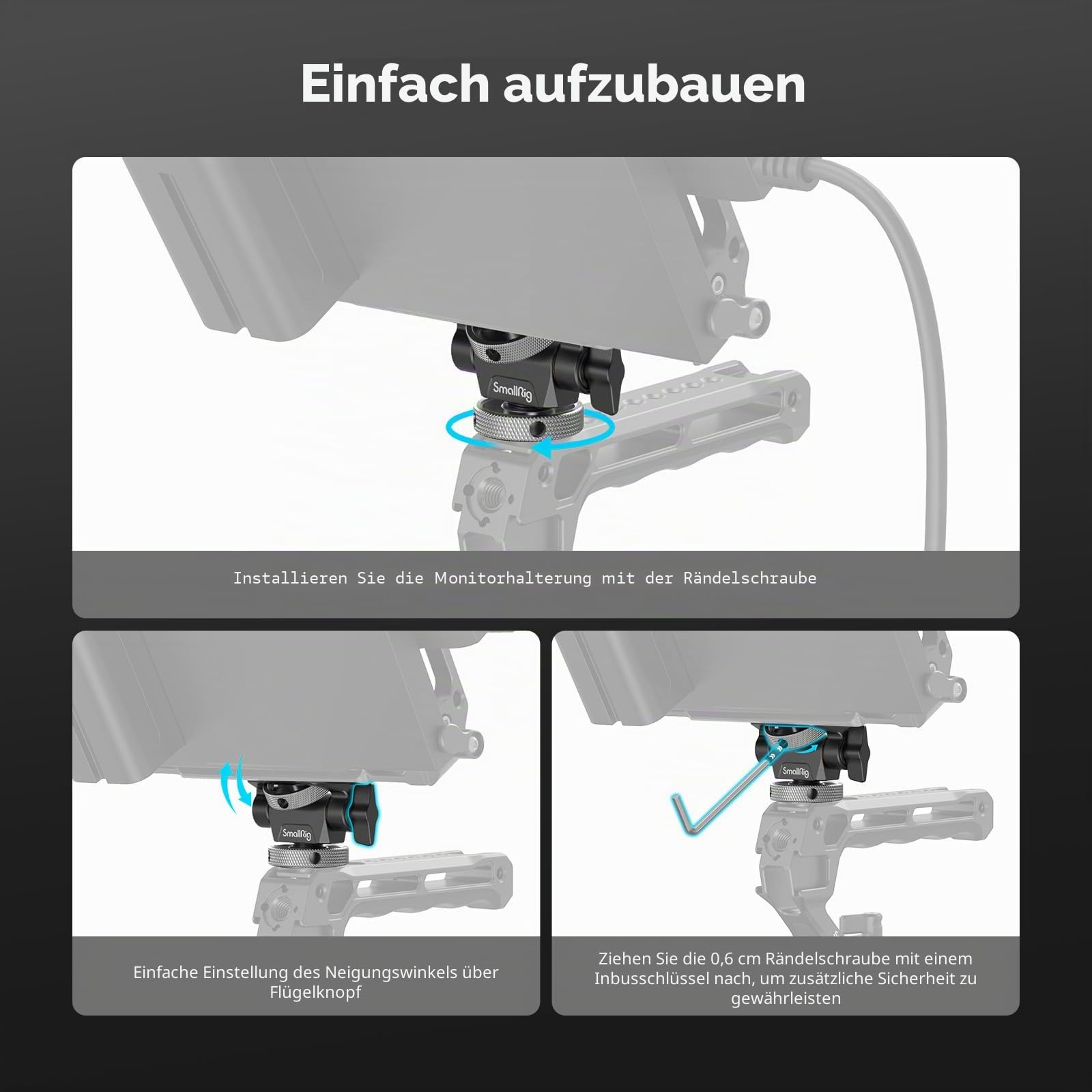 smallrig-2905b-kamera-monitor-halterung-mit-kaltschuh-und-anti-twist image 4