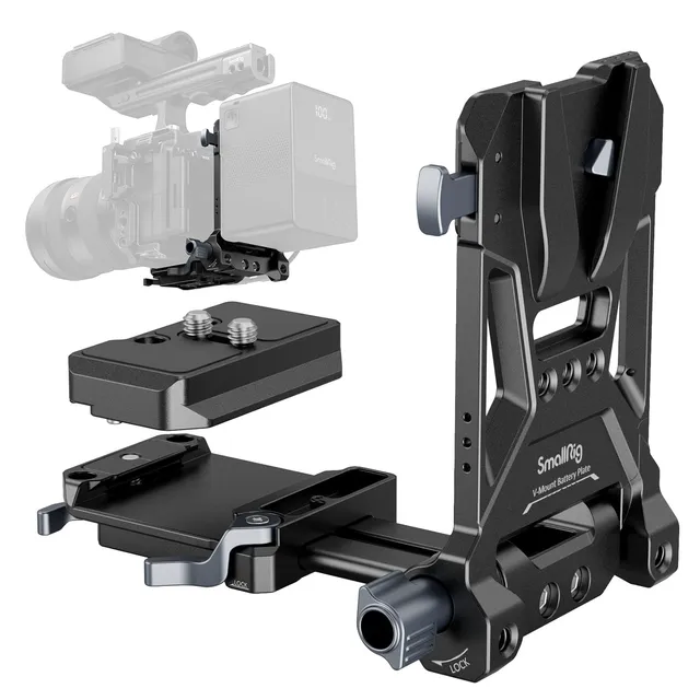 smallrig-v-mount-battery-plate-4064b-mit-doppelter-arca-swiss-schnellwechselplat image 1