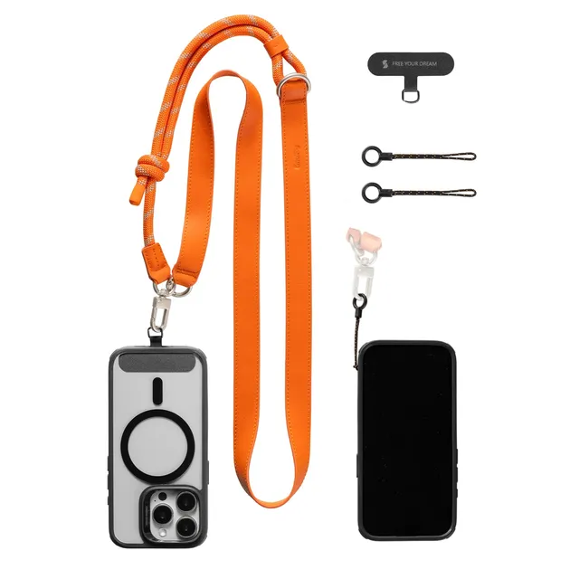 smallrig-handy-schultergurt-umh-ngeband-leder-nylon-orange-5300 image 1