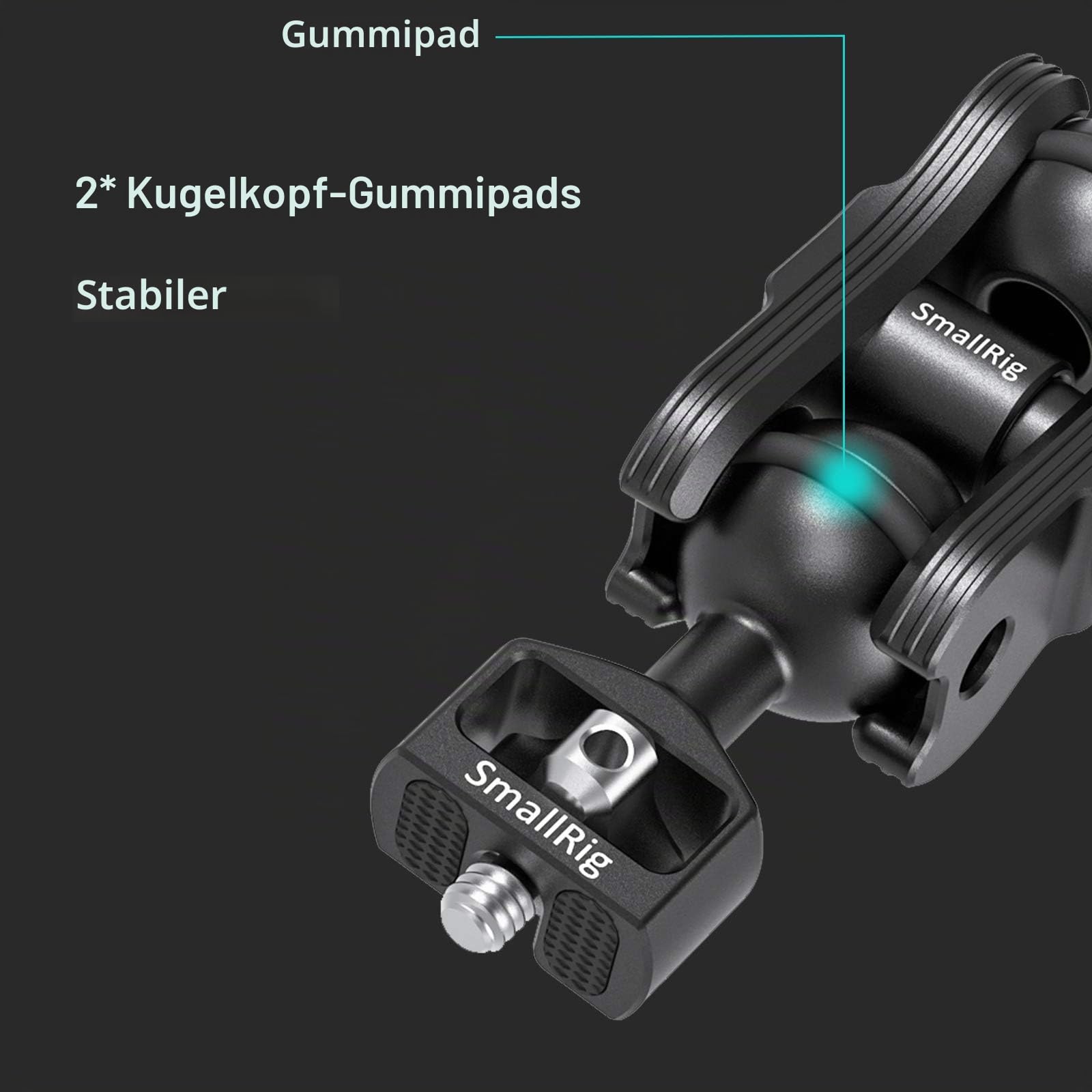 smallrig-2070b-gelenkarm-mit-doppel-kugelkopf-1-4-360-monitor-arm-bis-1-5-kg image 4