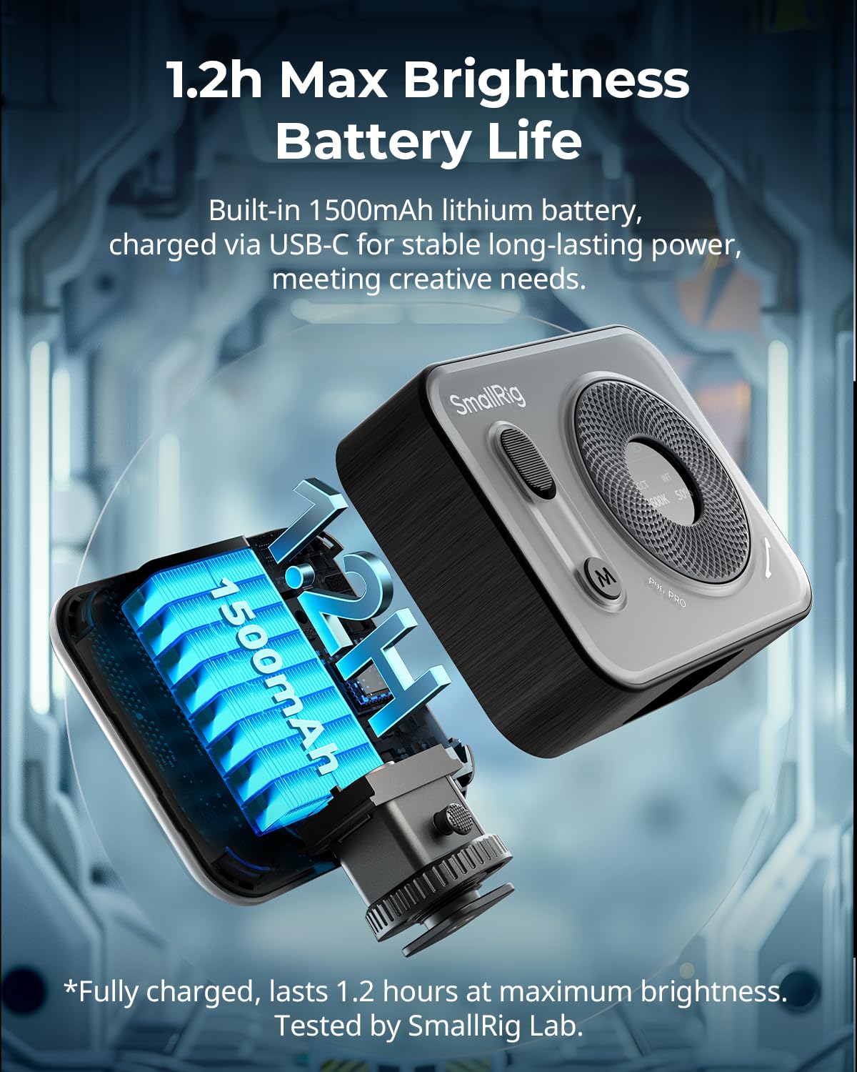 smallrig-p96-pro-led-videolicht-4660-bi-color-2500-6500k image 8