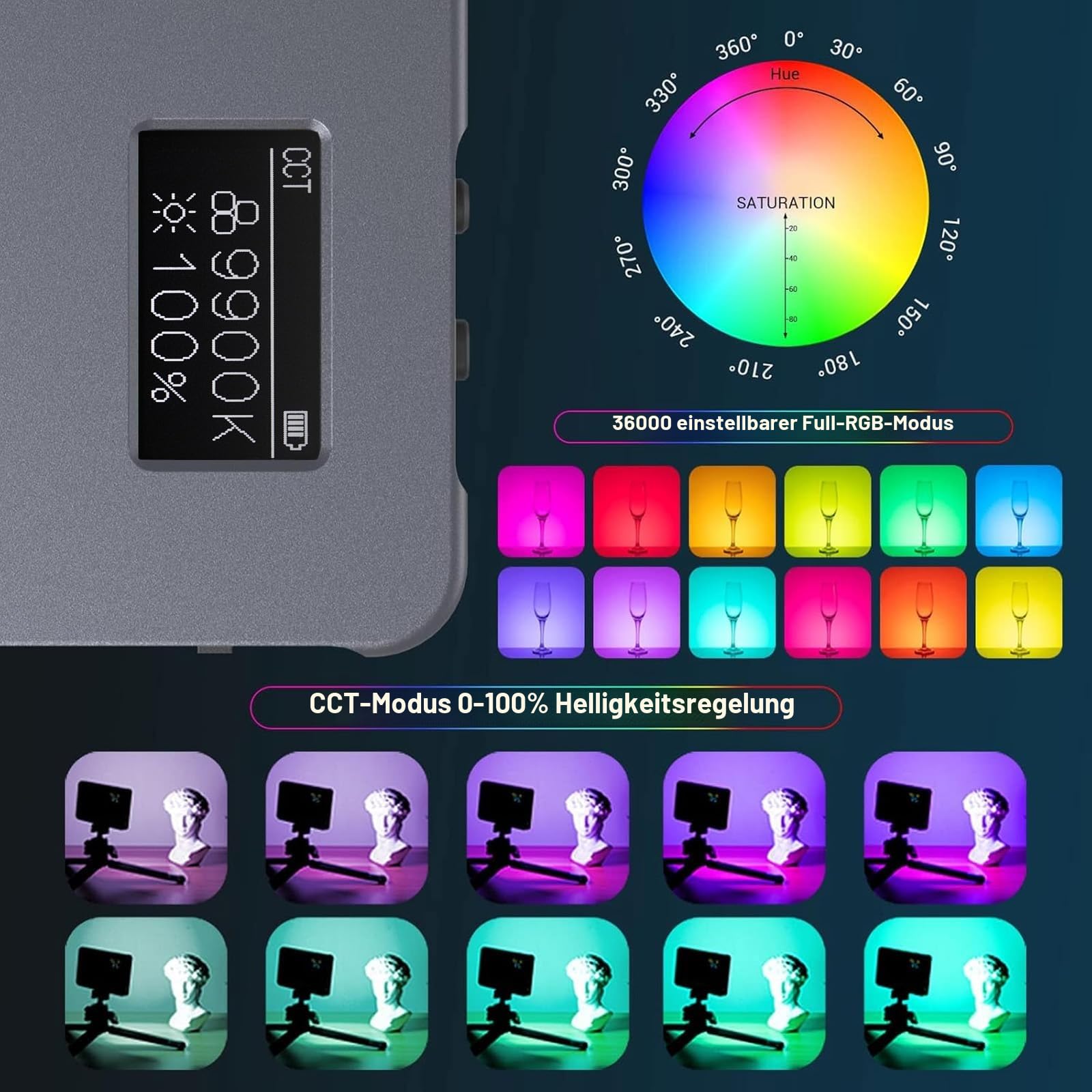 smallrig-p96l-rgb-videoleuchte-3489b-2500k-8000k-oled image 2