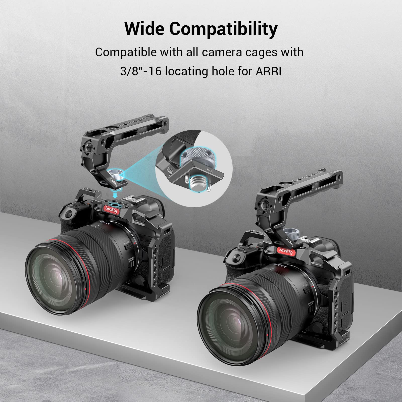 smallrig-3765-lite-top-handle-obergriff-mit-arri-locating-und-cold-shoe image 2