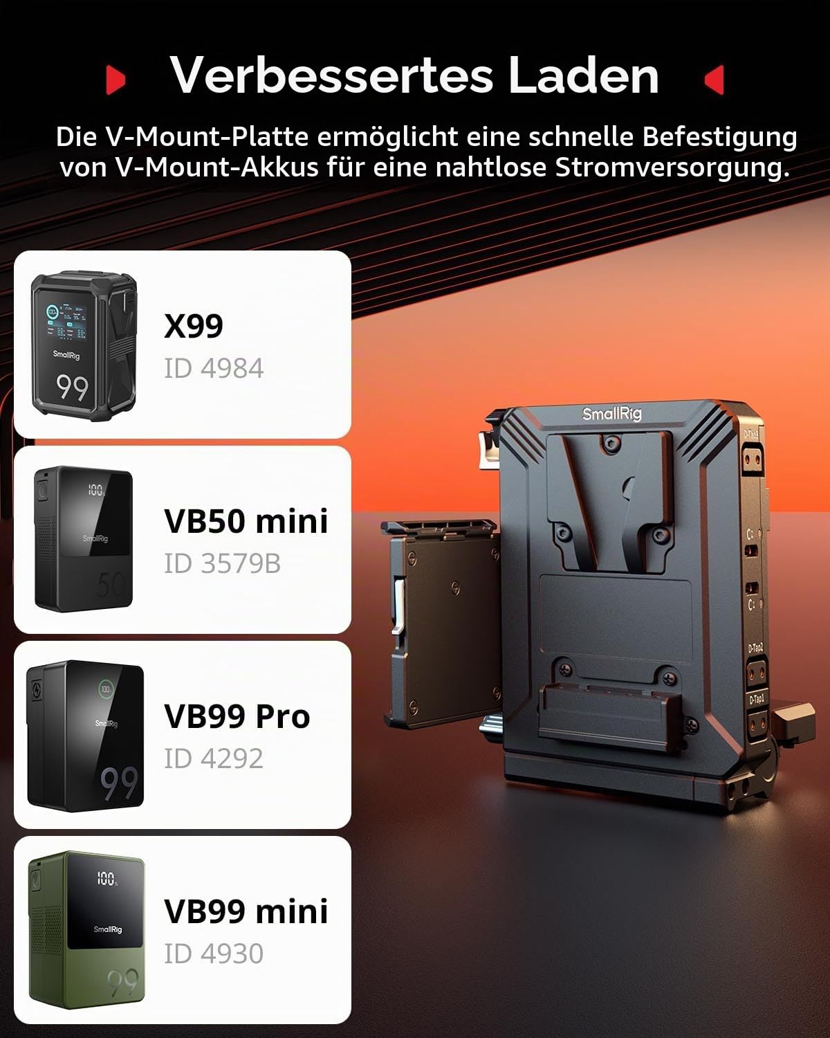 smallrig-5228-v-mount-akkuplatte-mit-lcd-schutz-d-tap-und-usb-c-65w image 2