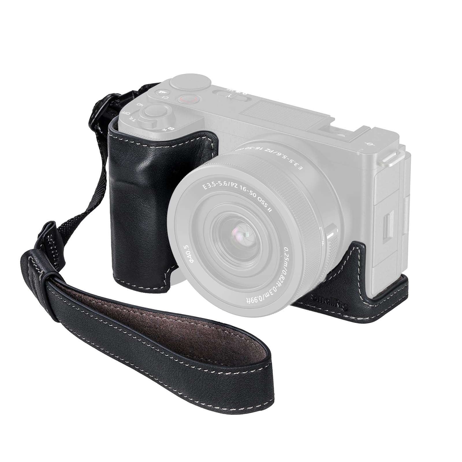 smallrig-kamera-ledertasche-4777-f-r-sony-zv-e10-ii-schwarz-mit-handschlaufe image 1