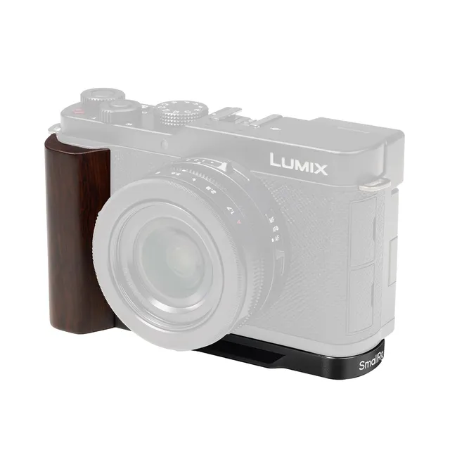 smallrig-5942-l-f-rmiger-holzgriff-schwarz-f-r-panasonic-lumix-l10 image 1