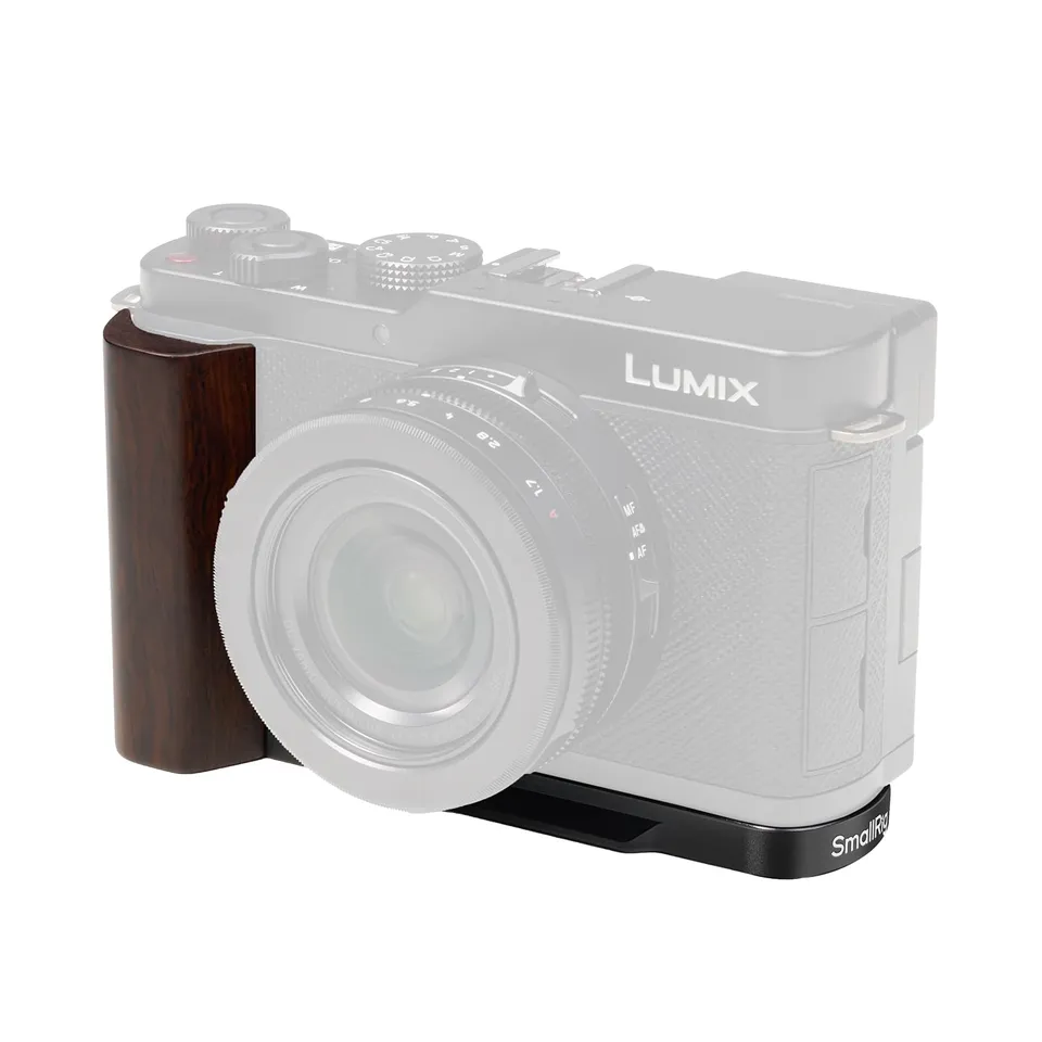 smallrig-5942-l-f-rmiger-holzgriff-schwarz-f-r-panasonic-lumix-l10 image 1