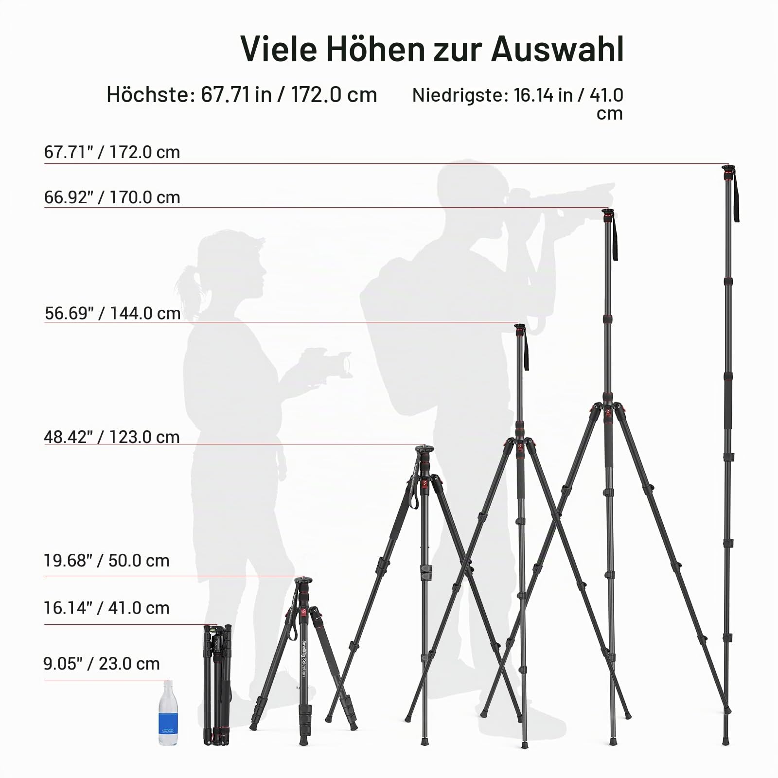 smallrig-3983-t10-68-zoll-aluminium-reisestativ-mit-einbeinstativ-funktion-15kg- image 3