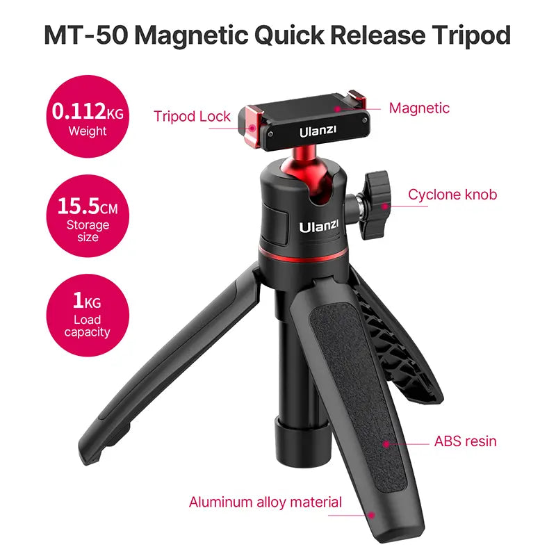 ulanzi-2829a-magnetic-quick-release-stativ-f-r-dji-osmo-360-action-2-3-4 image 8