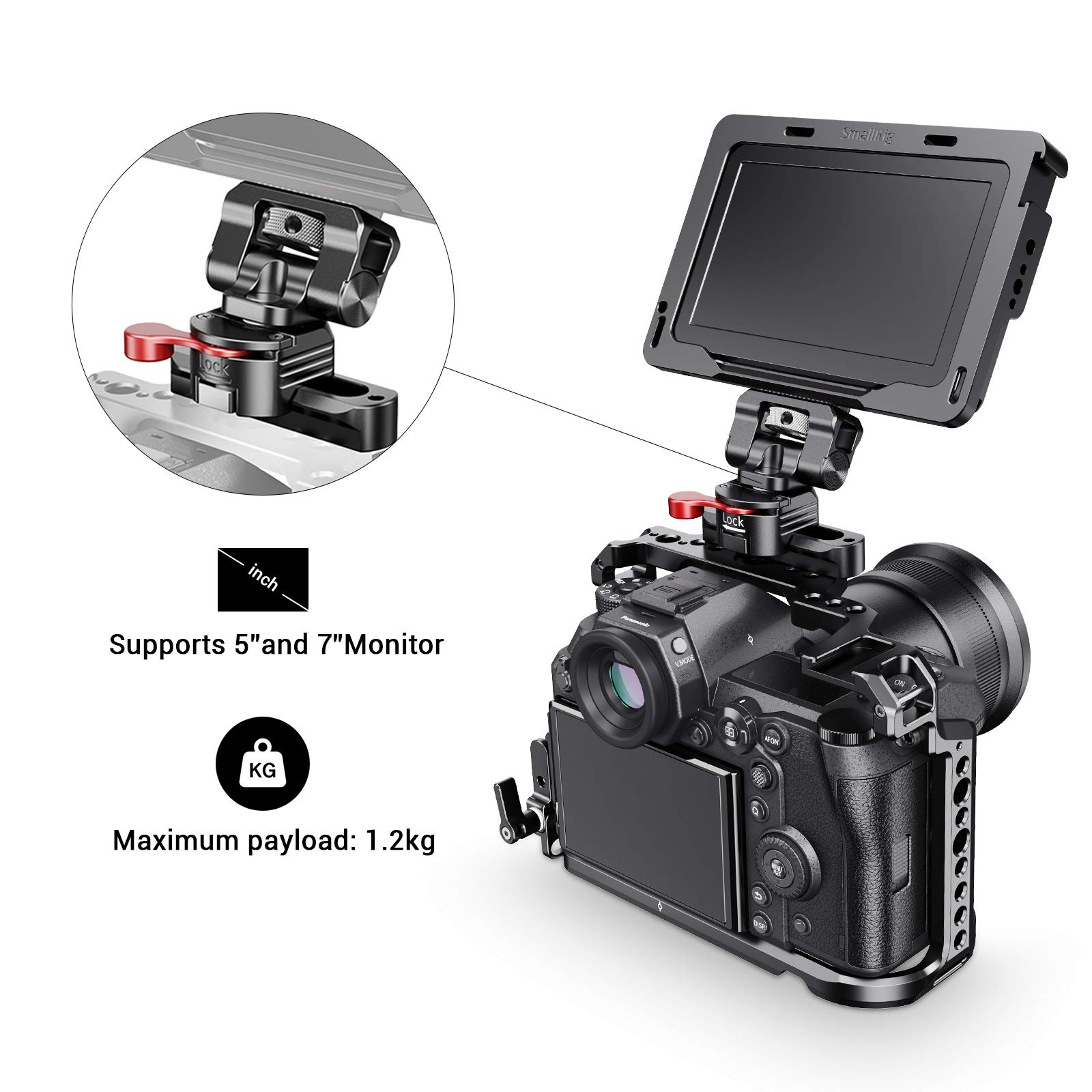 smallrig-monitorhalterung-bse2347-mit-nato-klemme-360-schwenkbar-150-neigbar image 3