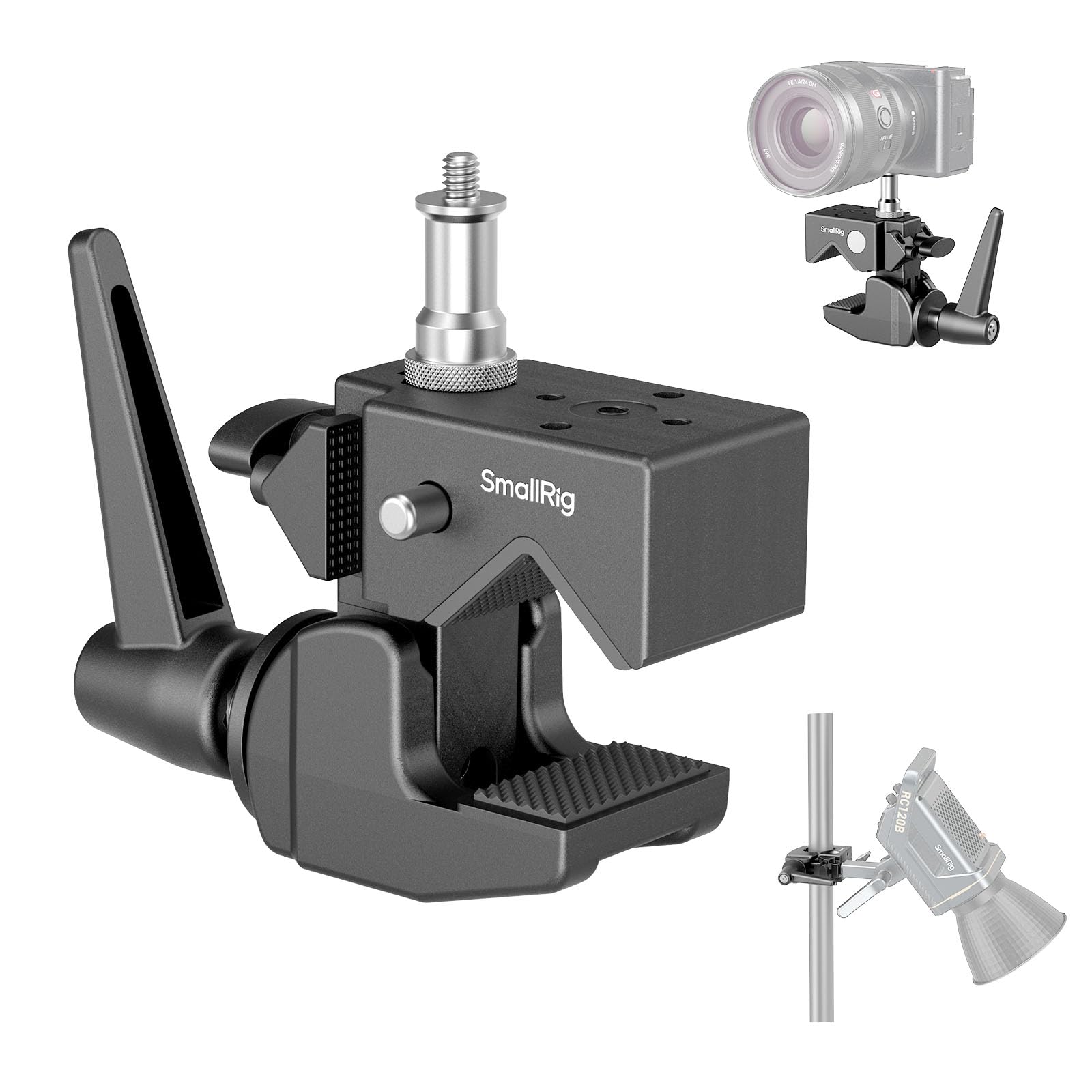 smallrig-4861-super-clamp-klemm-set-bis-15-kg-mit-1-4-und-3-8-zoll image 1
