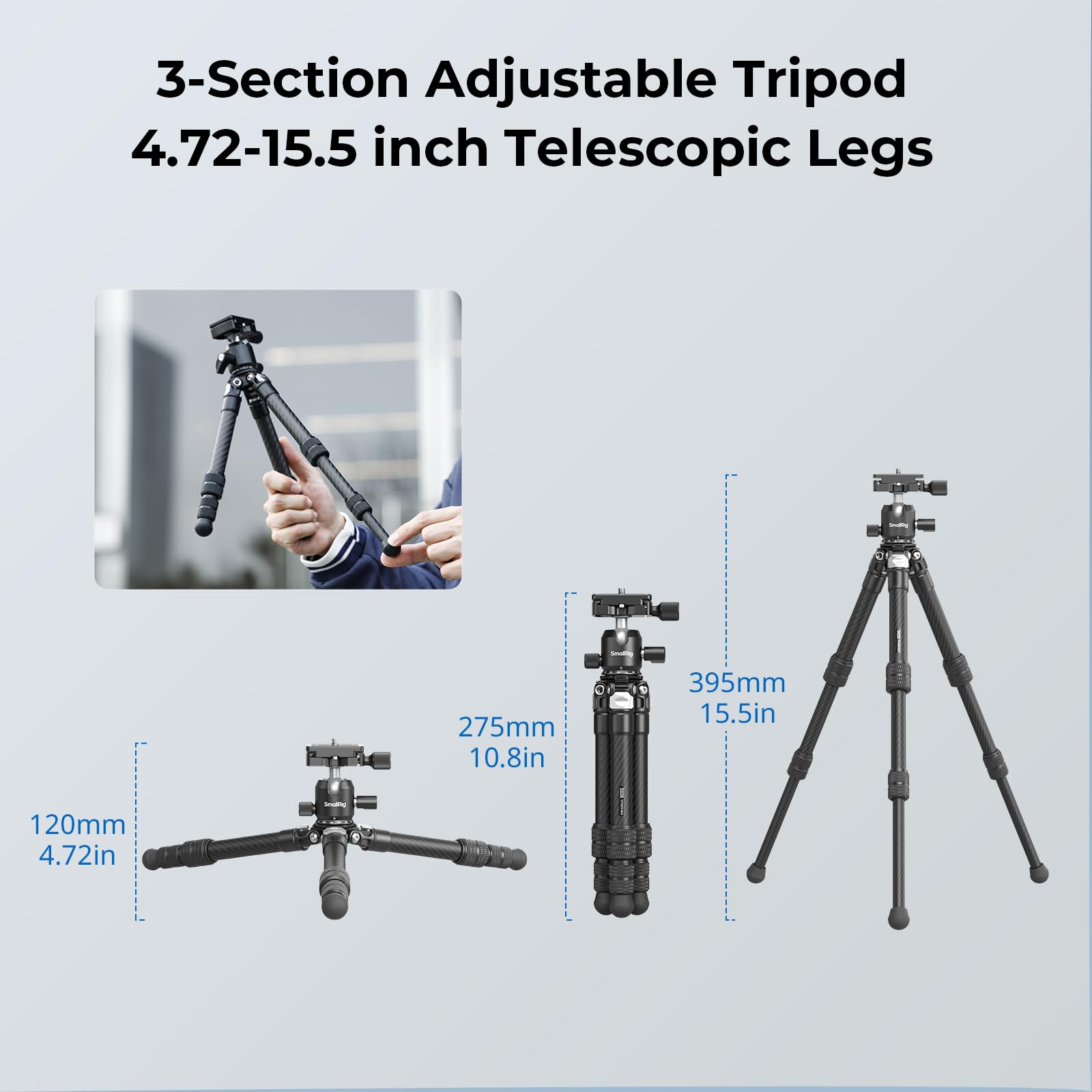 smallrig-mini-tischstativ-carbon-5026-mit-360-kugelkopf image 4