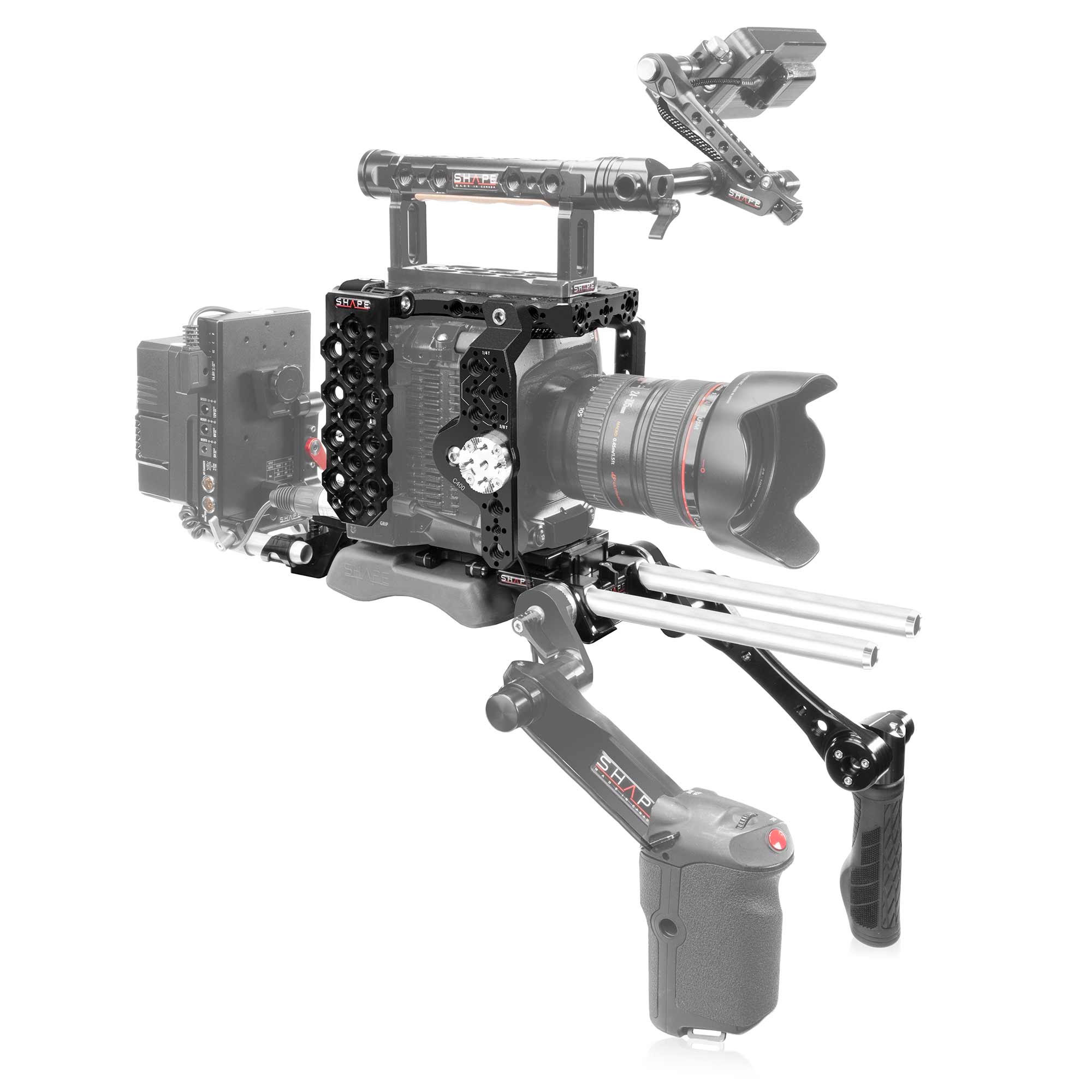 shape-pro-schulter-rig-kit-k-fig-baseplate-mit-griff-f-r-canon-eos-c400 image 1