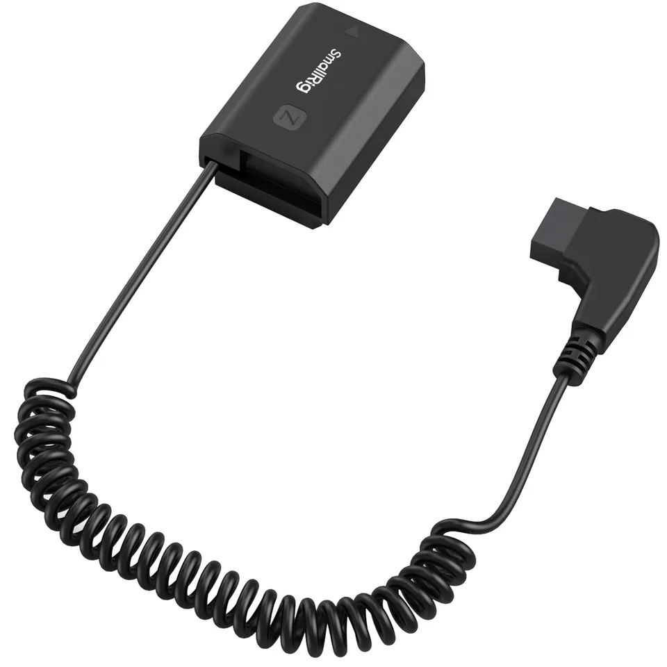 smallrig-d-tap-auf-np-fz100-dummy-akku-mit-spiral-stromkabel-f-r-sony image 1
