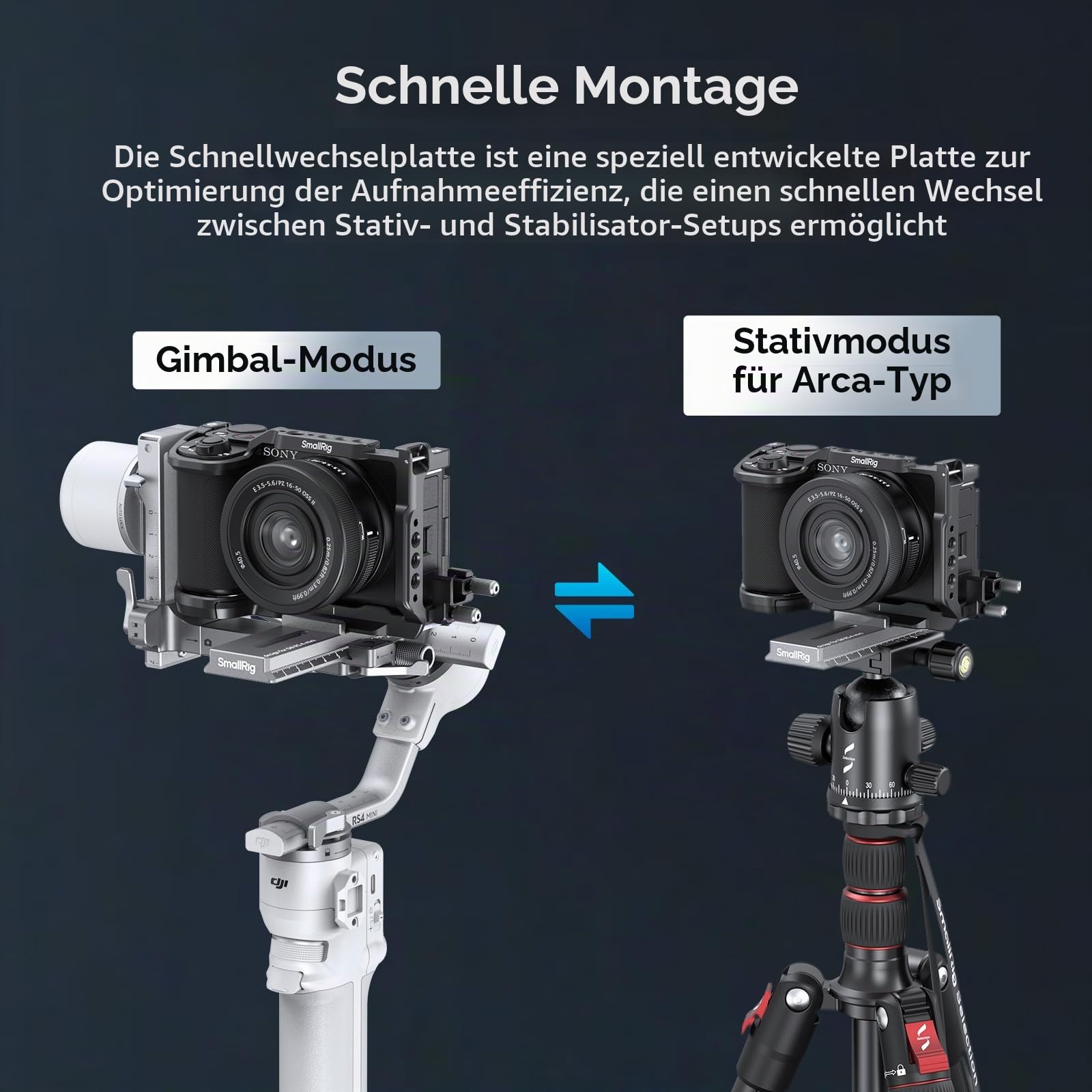 smallrig-5336-4-6-qr-plattenadapter-f-r-arca-f-r-dji-rs-4-mini-gimbal image 4