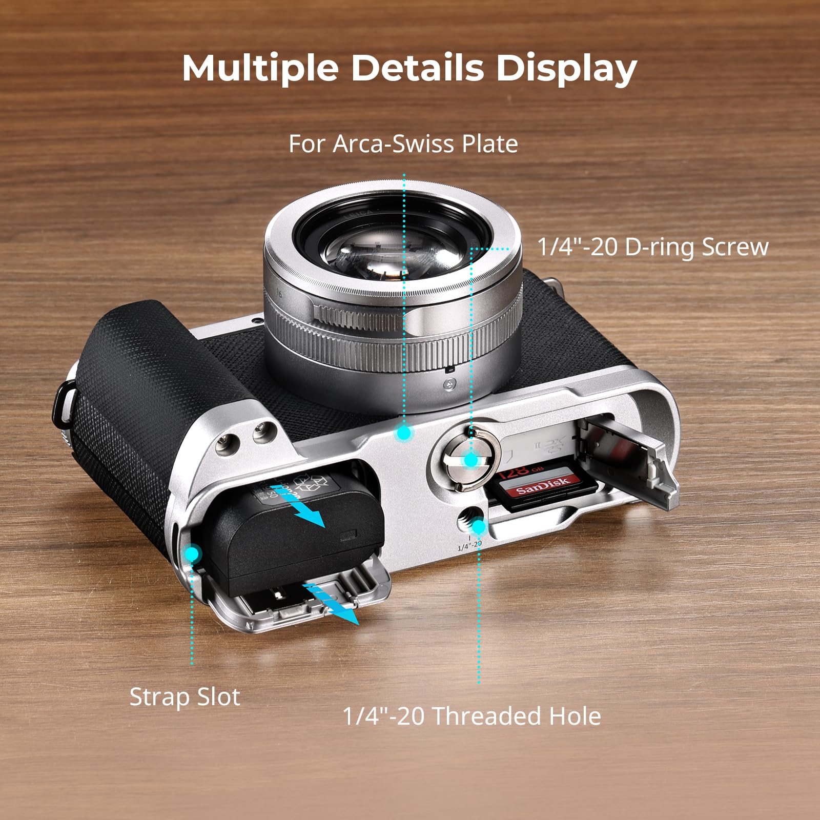 smallrig-5701-l-f-rmiger-griff-f-r-panasonic-lumix-l10-silber image 7