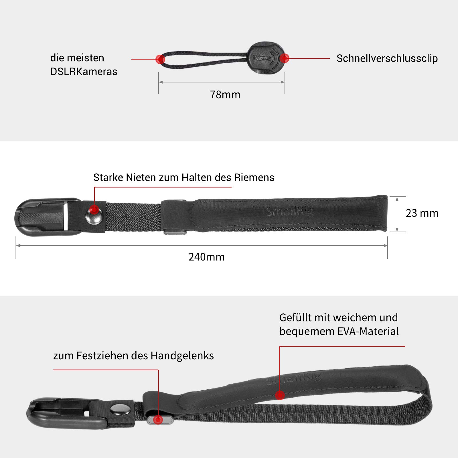 smallrig-camera-wrist-strap-handschlaufe-psw2398-f-r-sony-fujifilm-canon-nikon image 6