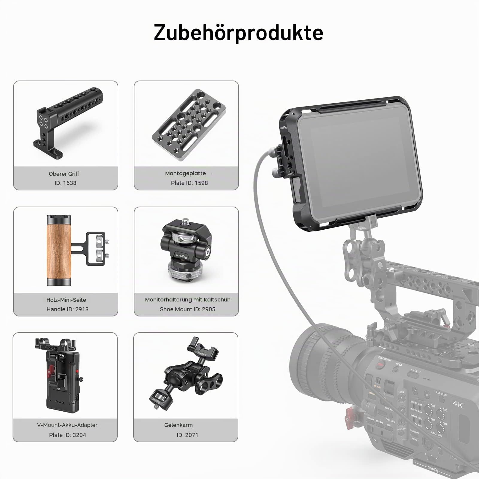 smallrig-monitor-cage-kit-3456-f-r-atomos-shinobi-7-mit-kabelklemme-und-sonnenbl image 7