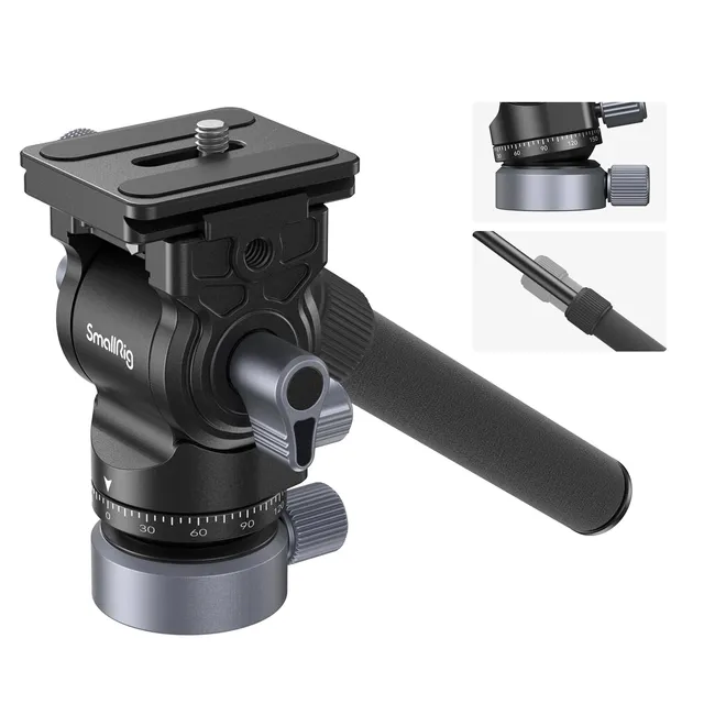 smallrig-ch20-fluid-videokopf-4170b-mit-nivellierbasis-und-arca-swiss-platte-4-k image 1