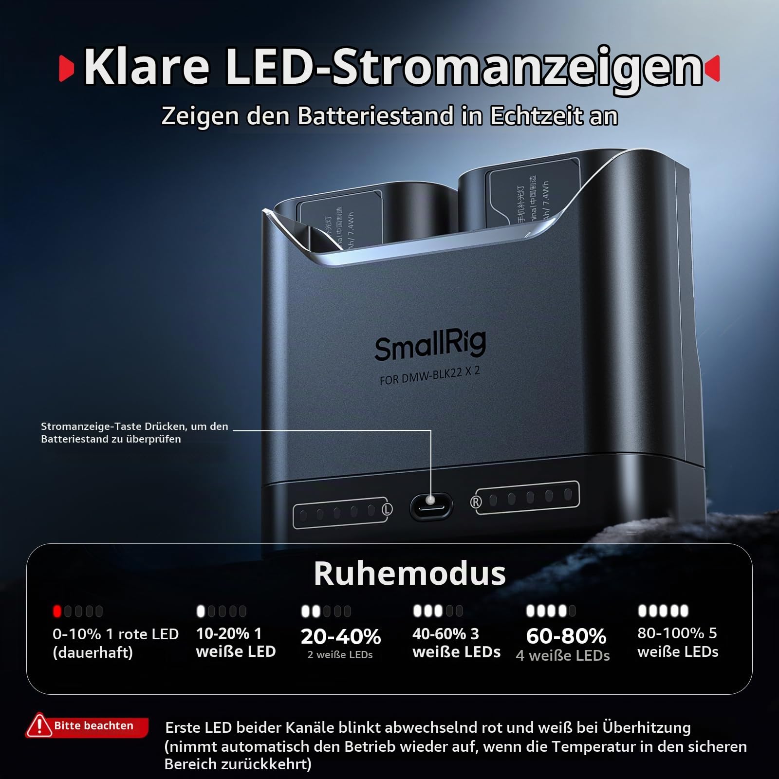 smallrig-dmw-blk22-akkuladeger-t-5492-dual-slot-22-5w-usb-c-f-r-panasonic-lumix image 5