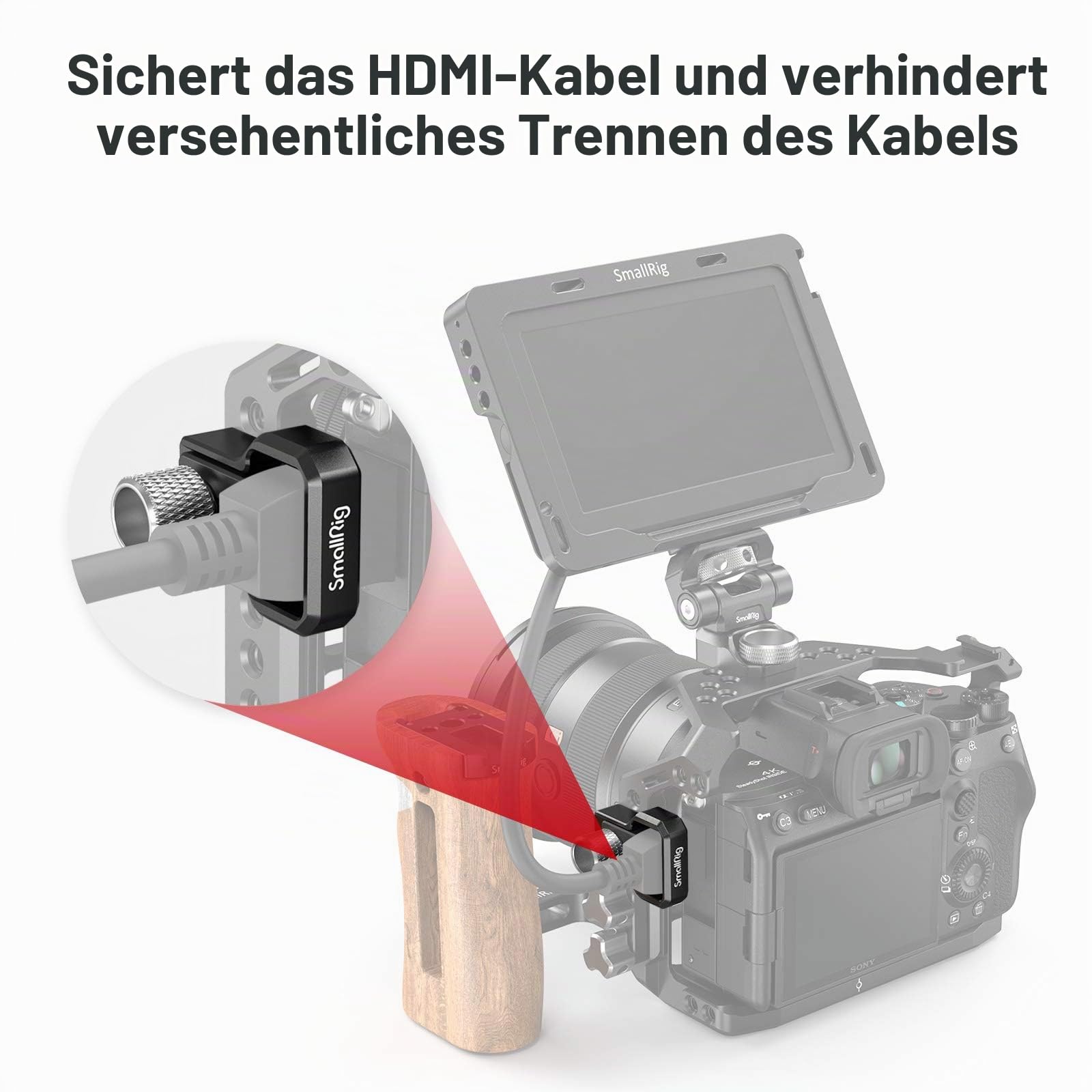smallrig-3000-hdmi-kabelklemme-f-r-sony-alpha-7-v-7-iv-7r-v-7s-iii-cage-2999 image 6