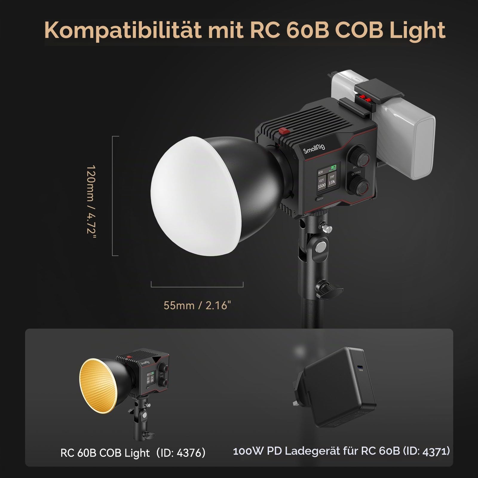 smallrig-4529-silikon-diffusor-f-r-rc60c-rc60b-cob-leuchte image 2