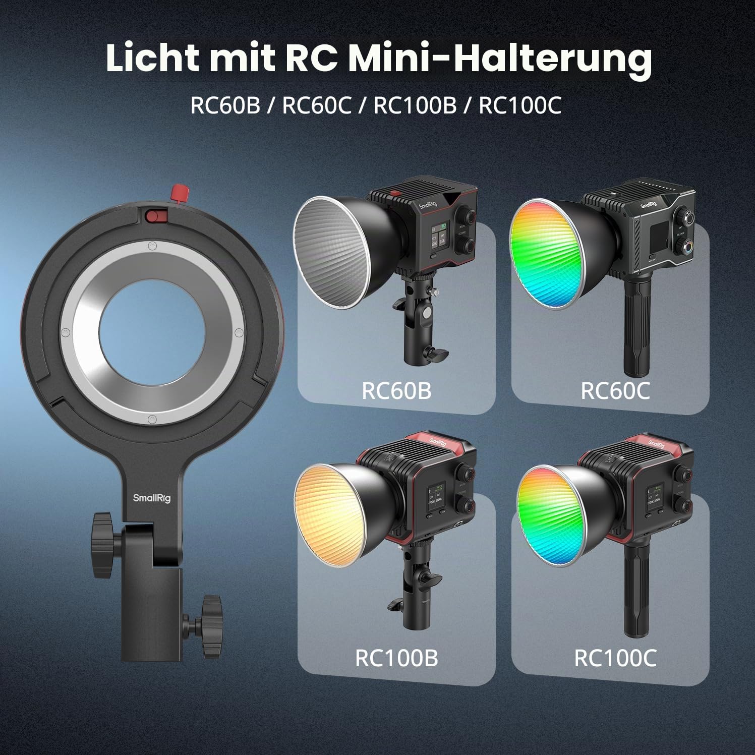 smallrig-bowens-mount-softbox-speed-ring-adapter-4476-f-r-rc-60b-max-1-5-kg image 3