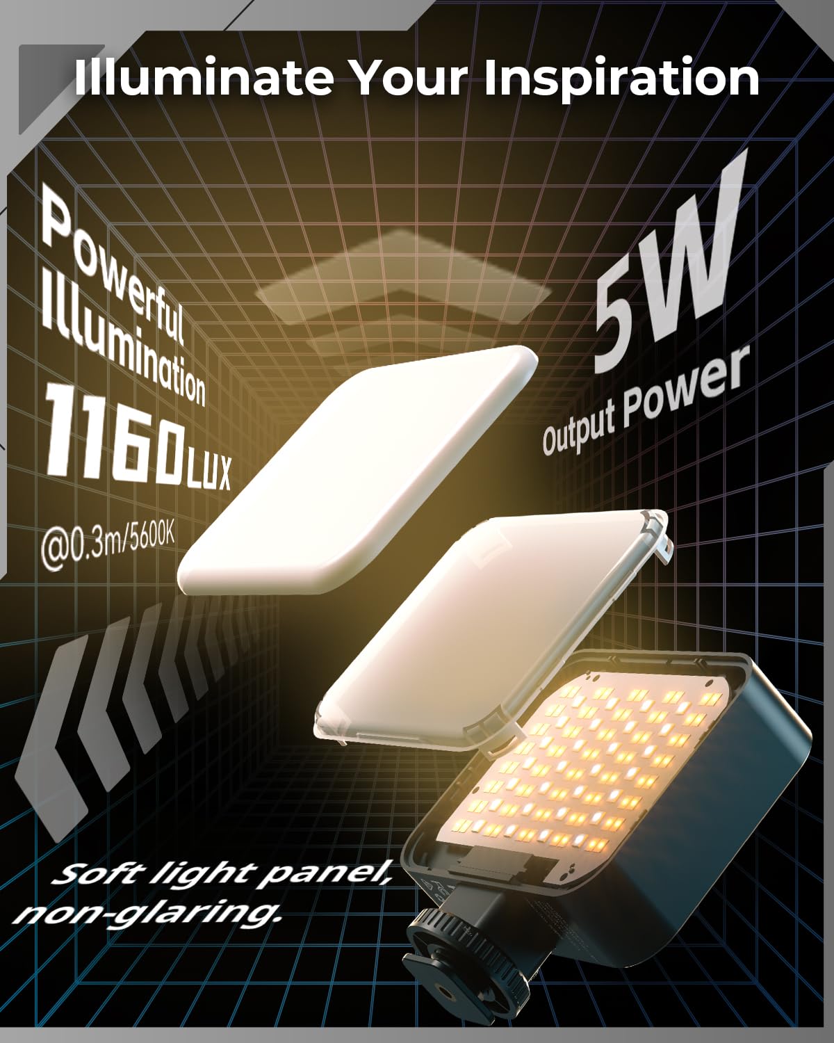 smallrig-p96-pro-led-videolicht-4660-bi-color-2500-6500k image 4