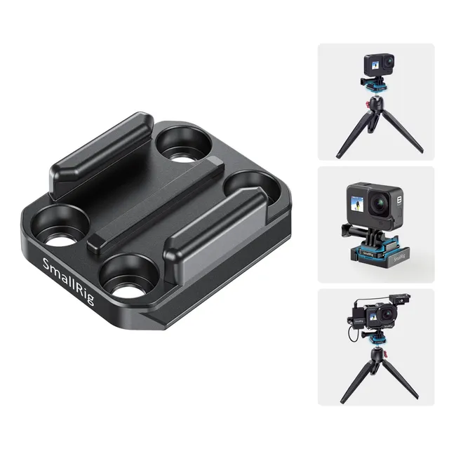 smallrig-2668-action-cam-mount-adapter-aluminium-mit-arca-schnellwechselplatte image 1