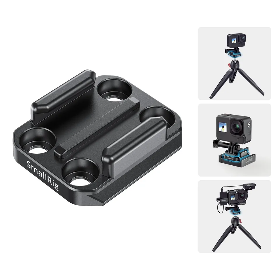 smallrig-2668-action-cam-mount-adapter-aluminium-mit-arca-schnellwechselplatte image 1