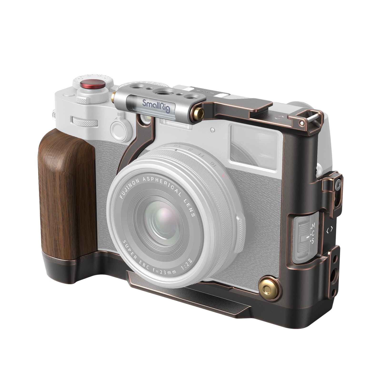 smallrig-4557b-retro-k-fig-cage-f-r-fujifilm-x100vi-mit-arca-schnellwechselplatt image 1