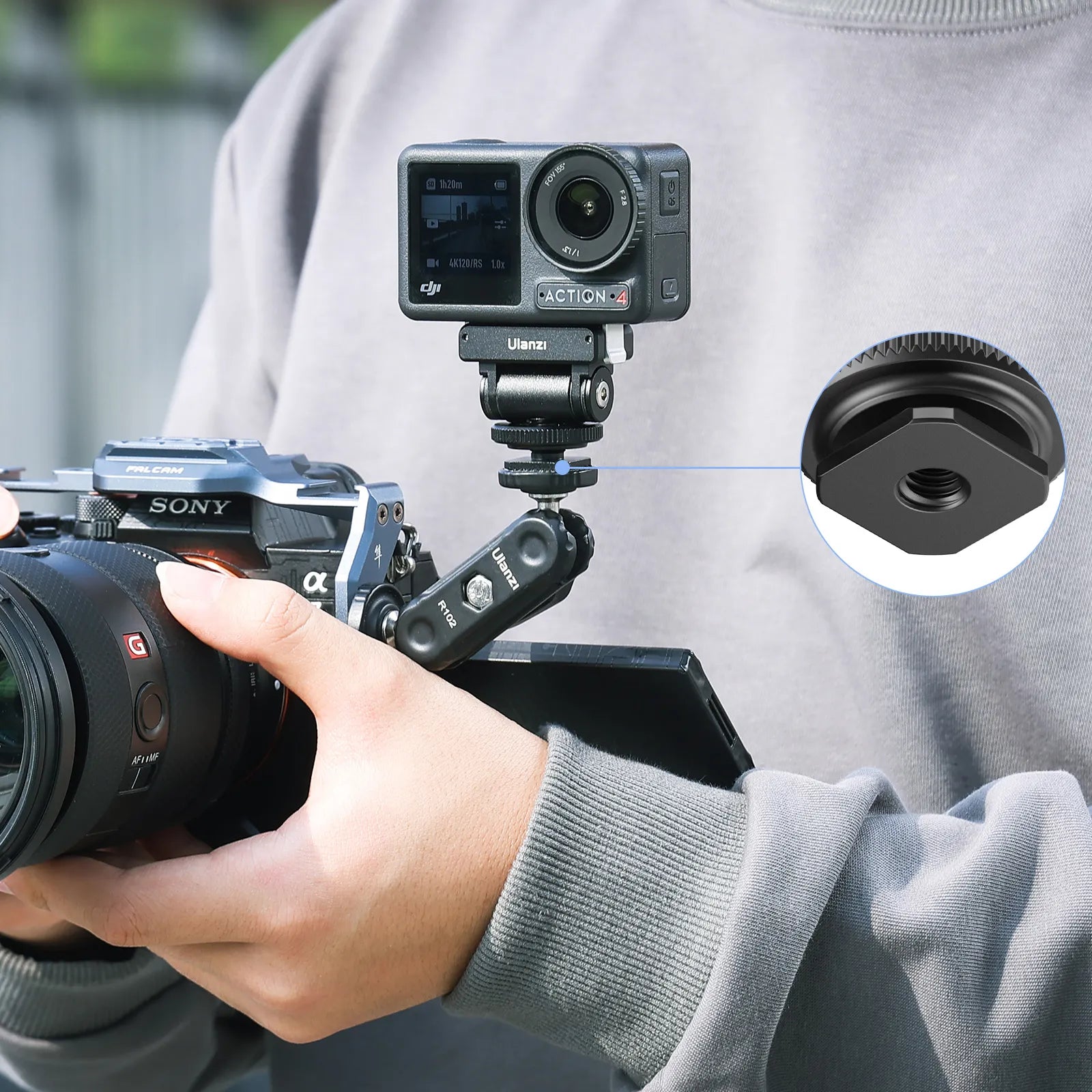 ulanzi-ca22-cold-shoe-mount-adapter-magnetisch-f-r-dji-osmo-nano-action-4-3-pock image 5