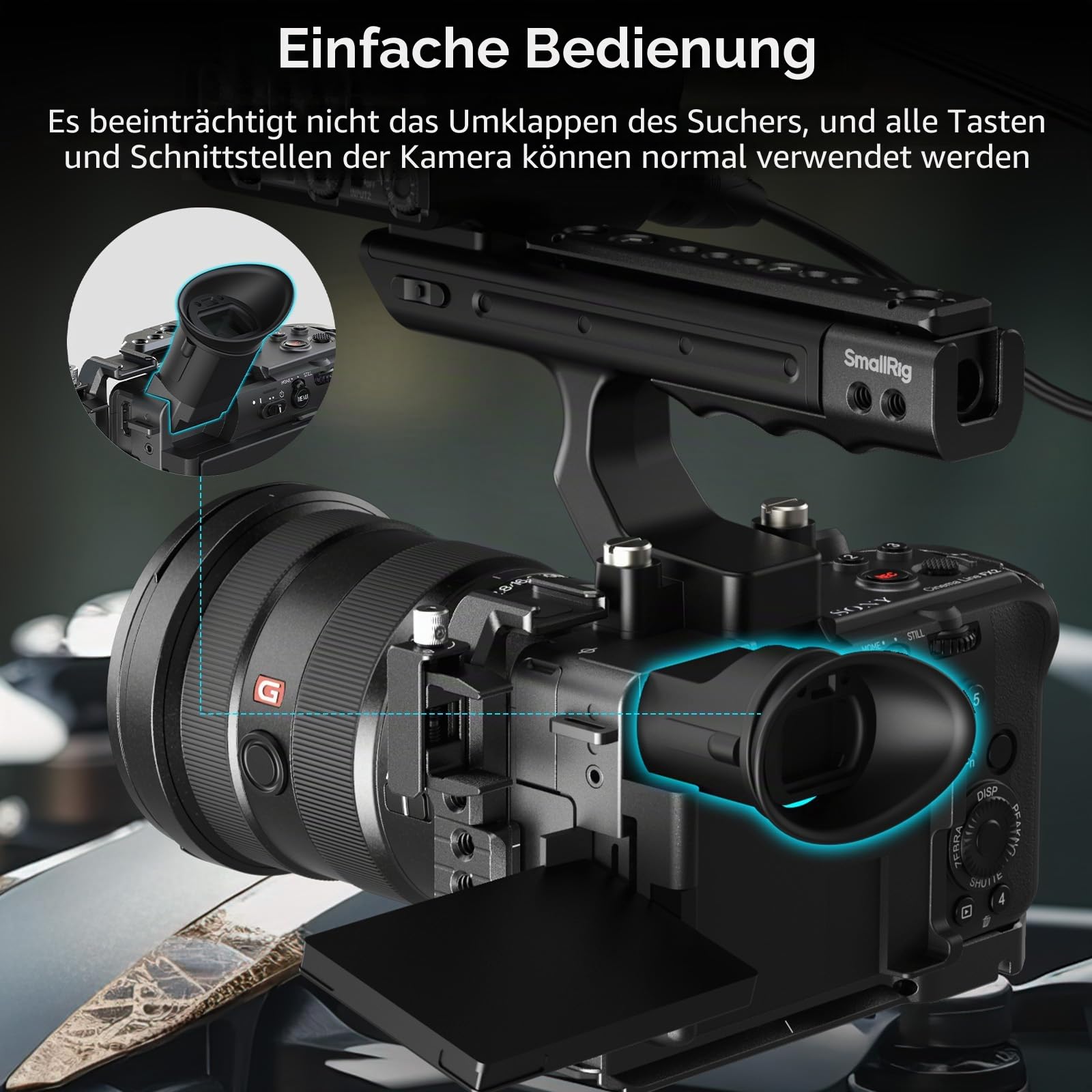 smallrig-fx2-cage-kit-5590-mit-v-mount-platte-top-griff-und-hdmi-klemme-f-r-sony image 7