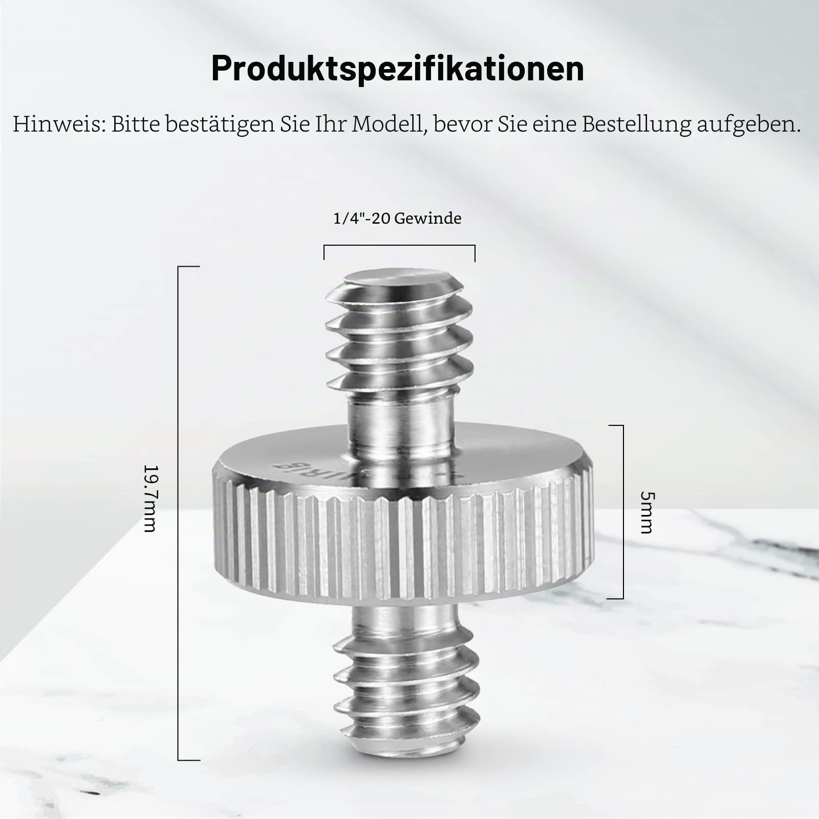 smallrig-828-1-4-schraubadapter-m-nnlich-m-nnlich-edelstahl-2-st-ck image 3