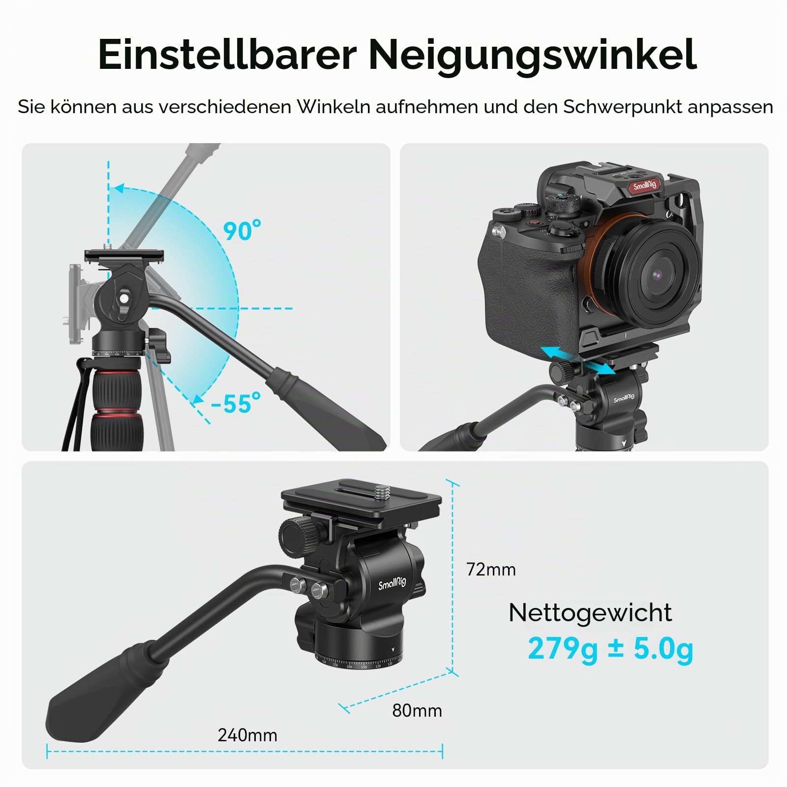 smallrig-3259b-ch10-fluidkopf-pan-tilt-stativkopf-3kg-mit-arca-swiss-platte image 3
