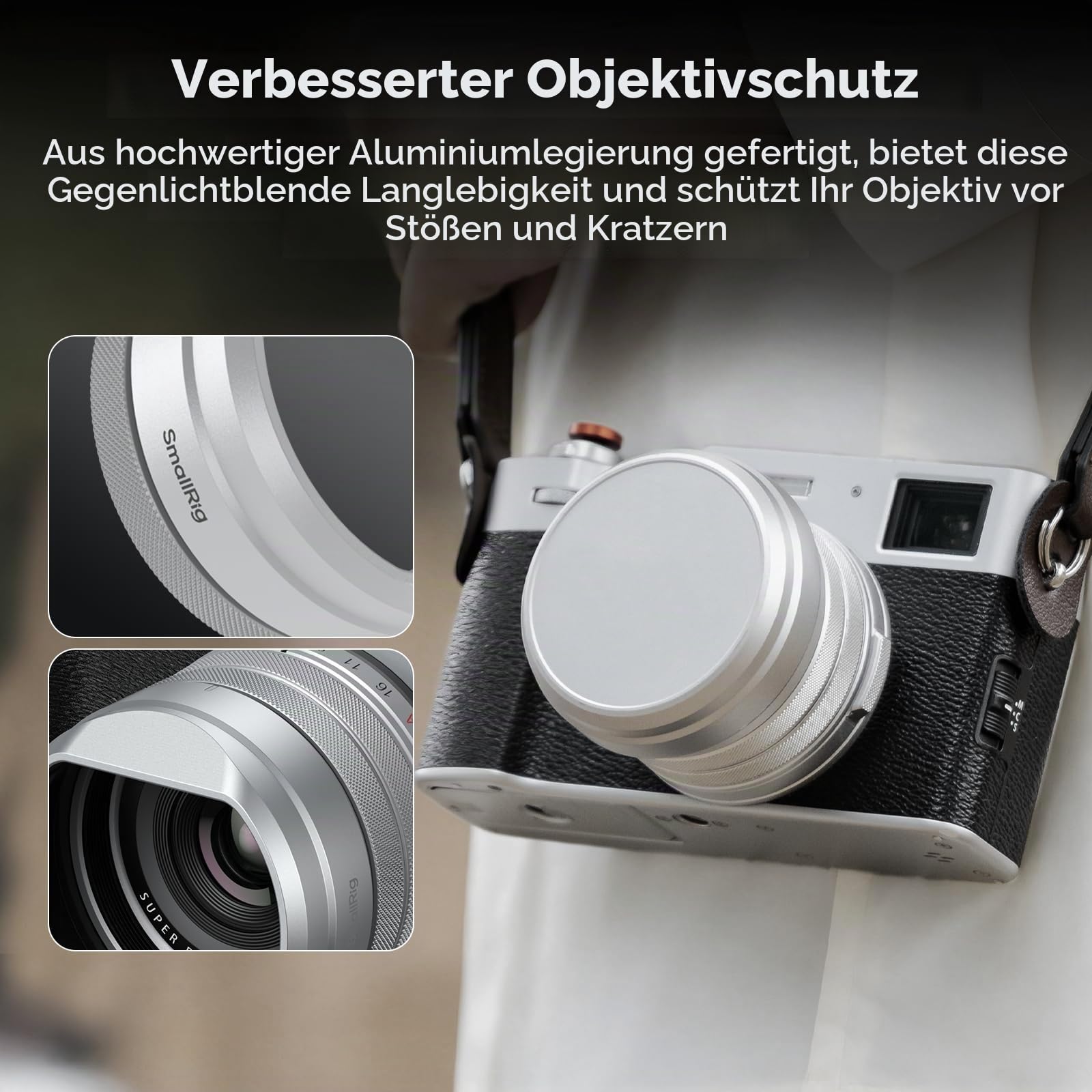 smallrig-5849-gegenlichtblende-silber-f-r-fujifilm-x100vi-x100v-mit-49mm-adapter image 5