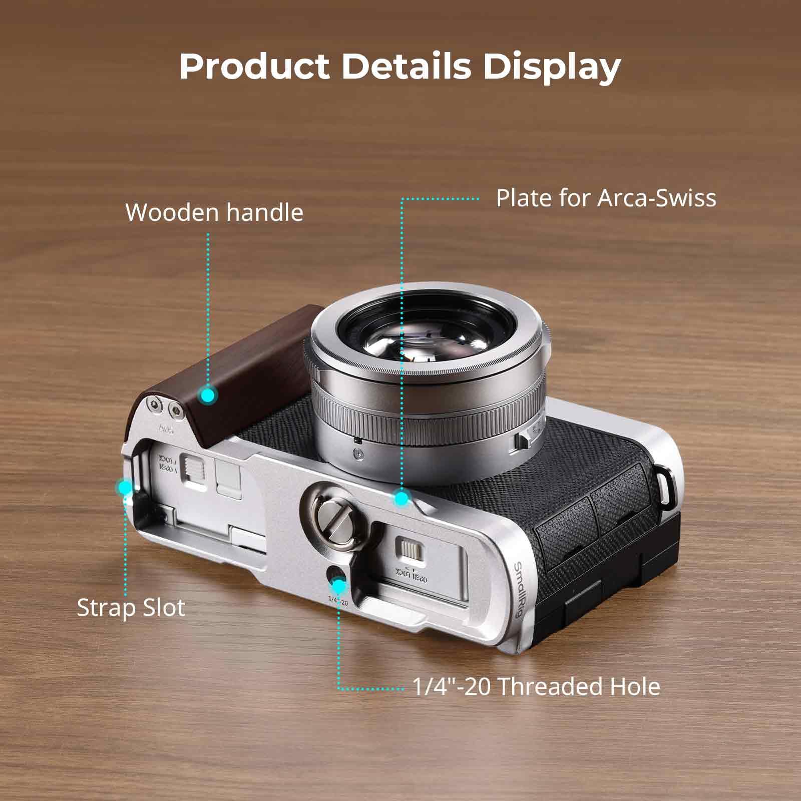 smallrig-lumix-l10-handgriff-5943-l-f-rmig-holz-silber image 7