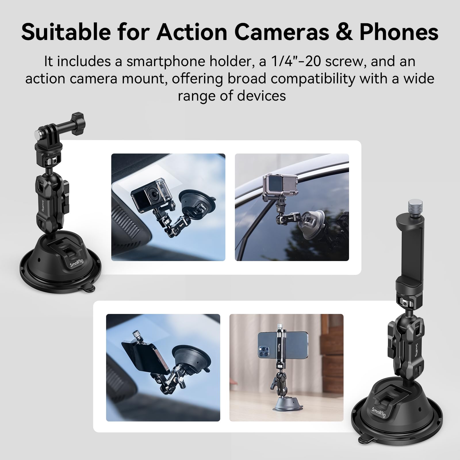 smallrig-4275-saugnapfhalterung-mit-magic-arm-und-telefonhalter-f-r-action-kamer image 6