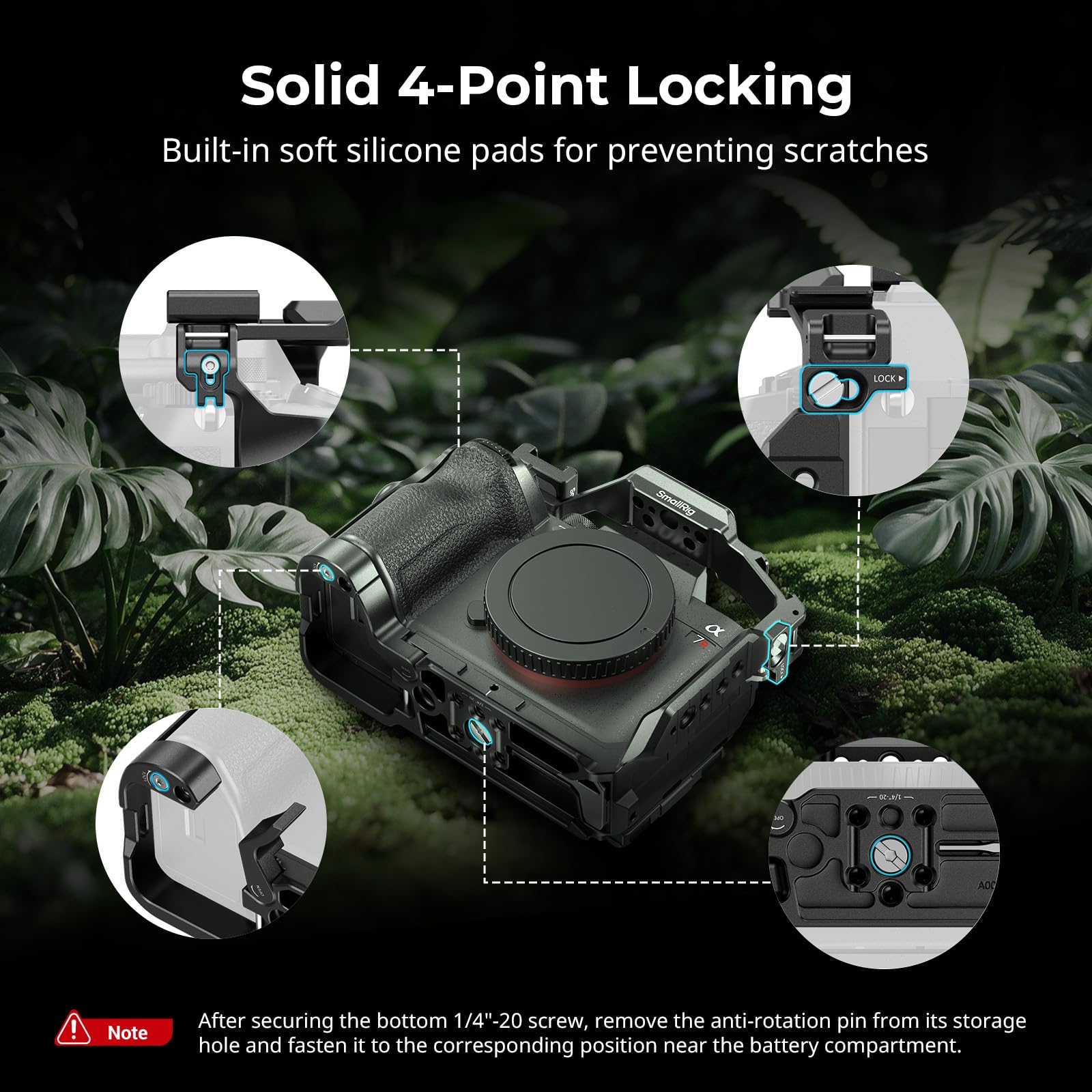 smallrig-hawklock-a7r-vi-advanced-cage-kit-6704-mit-ober-und-seitengriff image 3