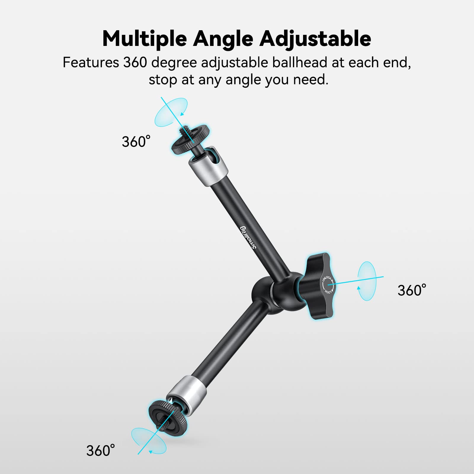 smallrig-2066b-magic-arm-9-8-zoll-f-r-monitor-bis-2-5-kg image 3