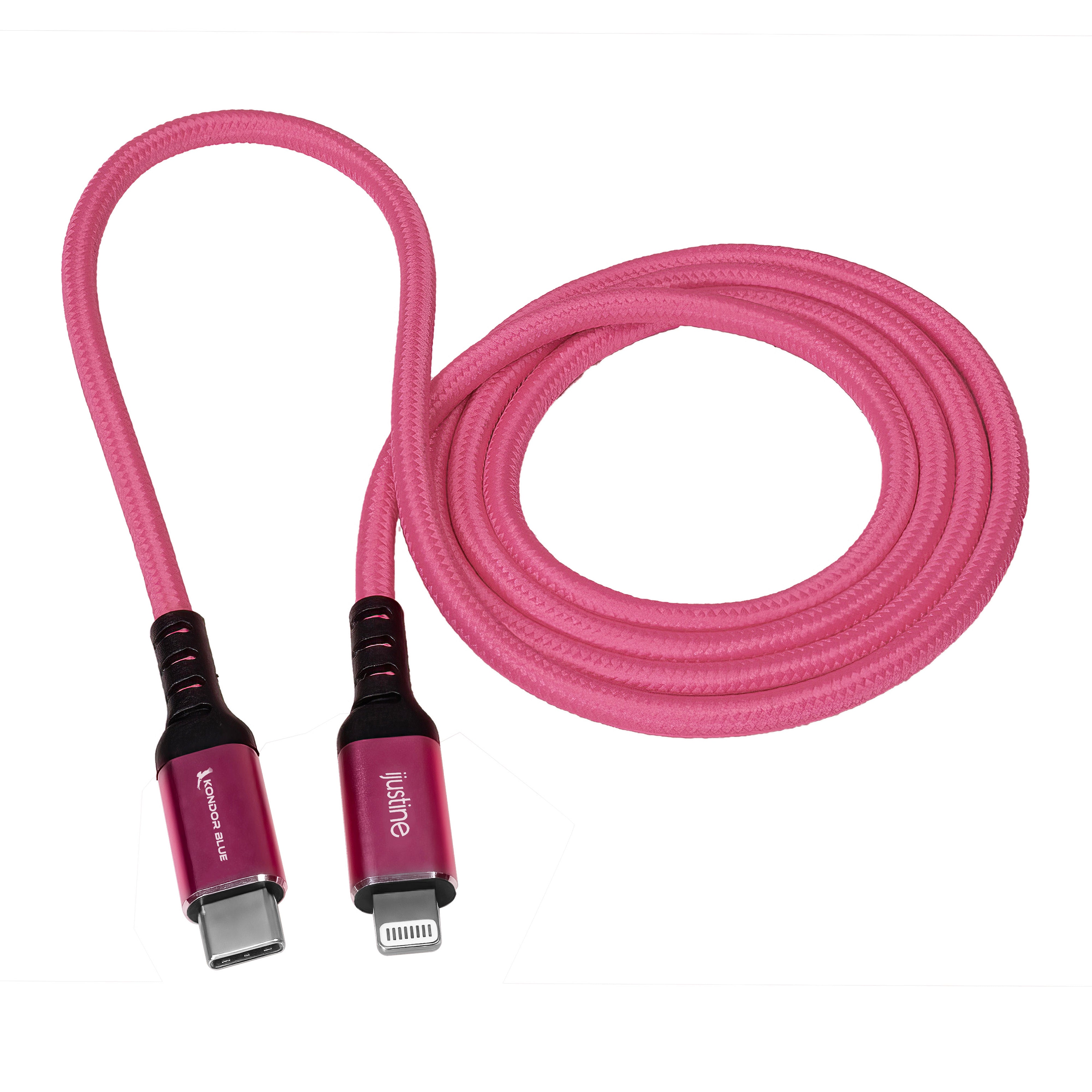 kondor-blue-ijustine-pink-lightning-kabel-1m-usb-c-usb-a-laden-sync image 6