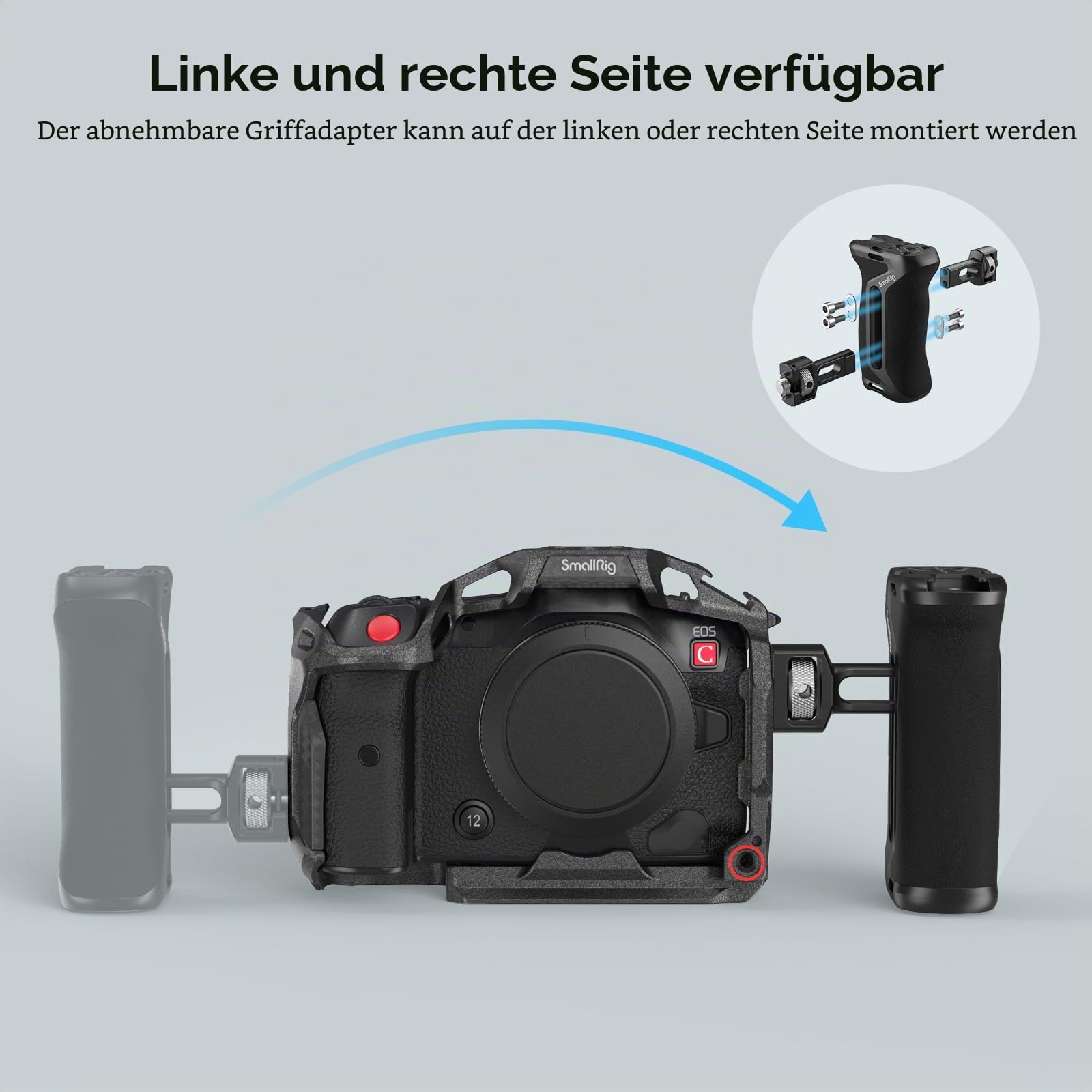 smallrig-4016-locating-side-handle-3-8-16-arri-verstellbar-36mm-mit-cold-shoe-f- image 4
